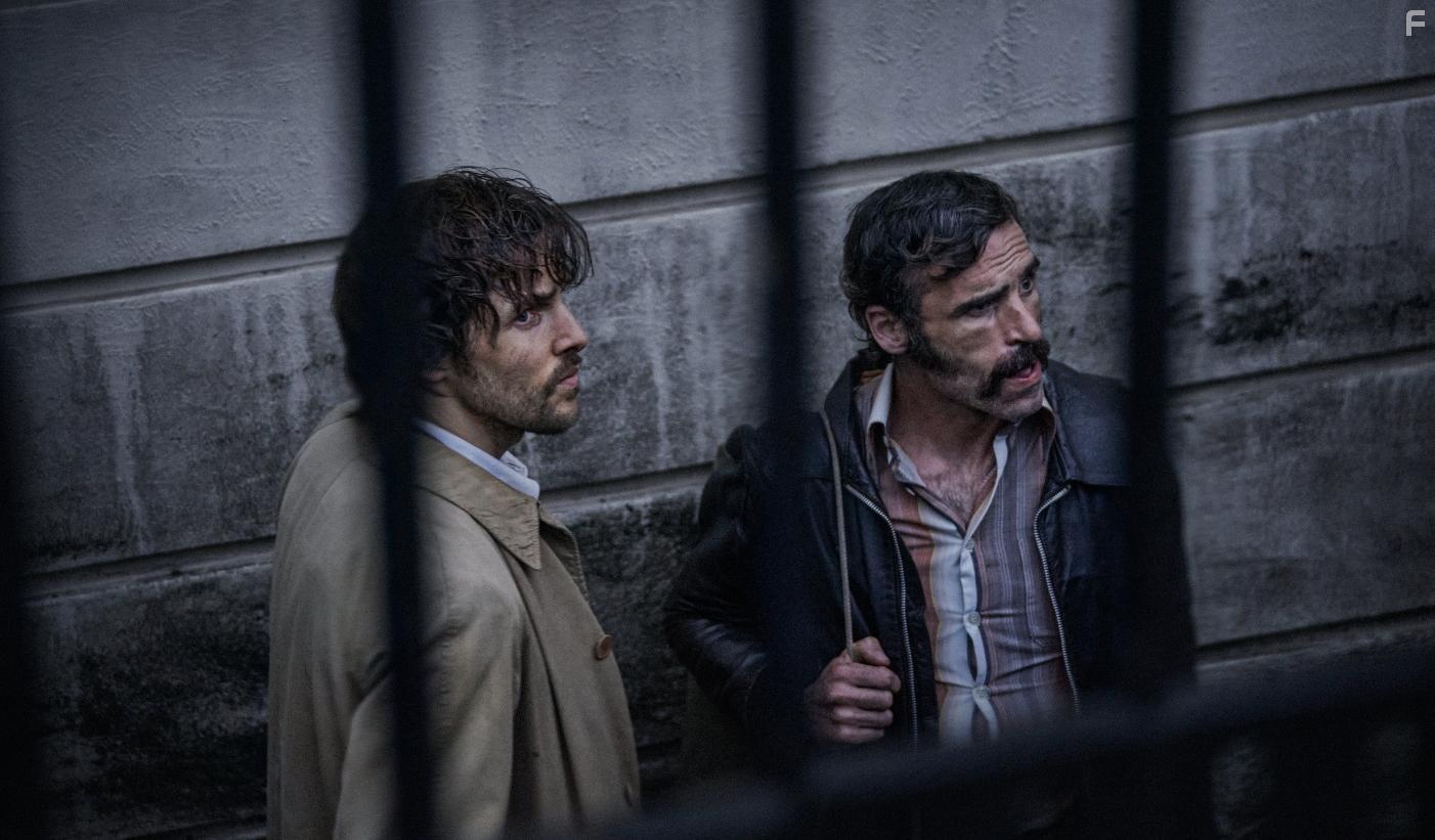 Dara Devaney and Colin Morgan in Dead Shot (2023)