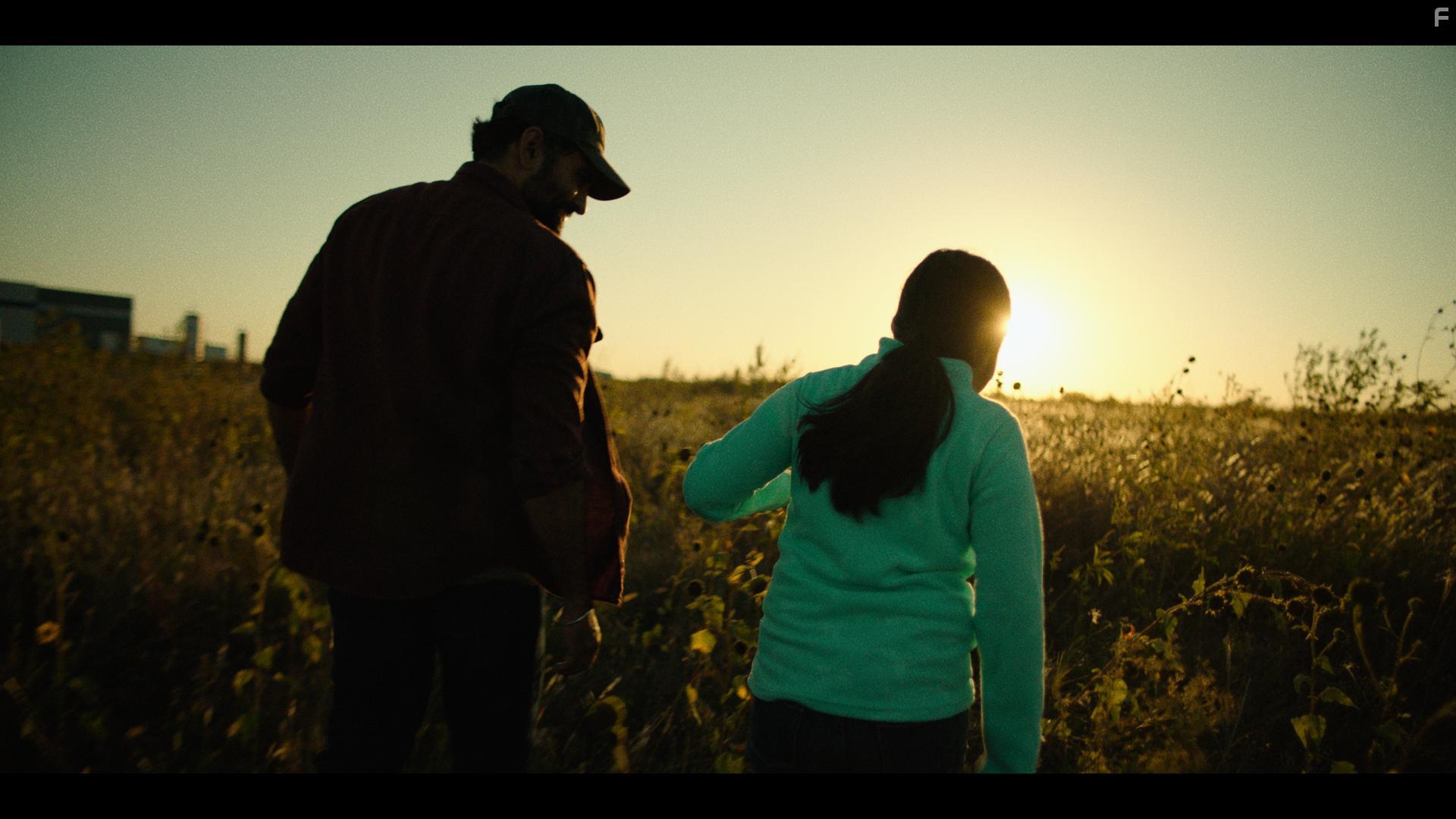 Nardeep Khurmi and Caroline Valencia in Land of Gold (2022)