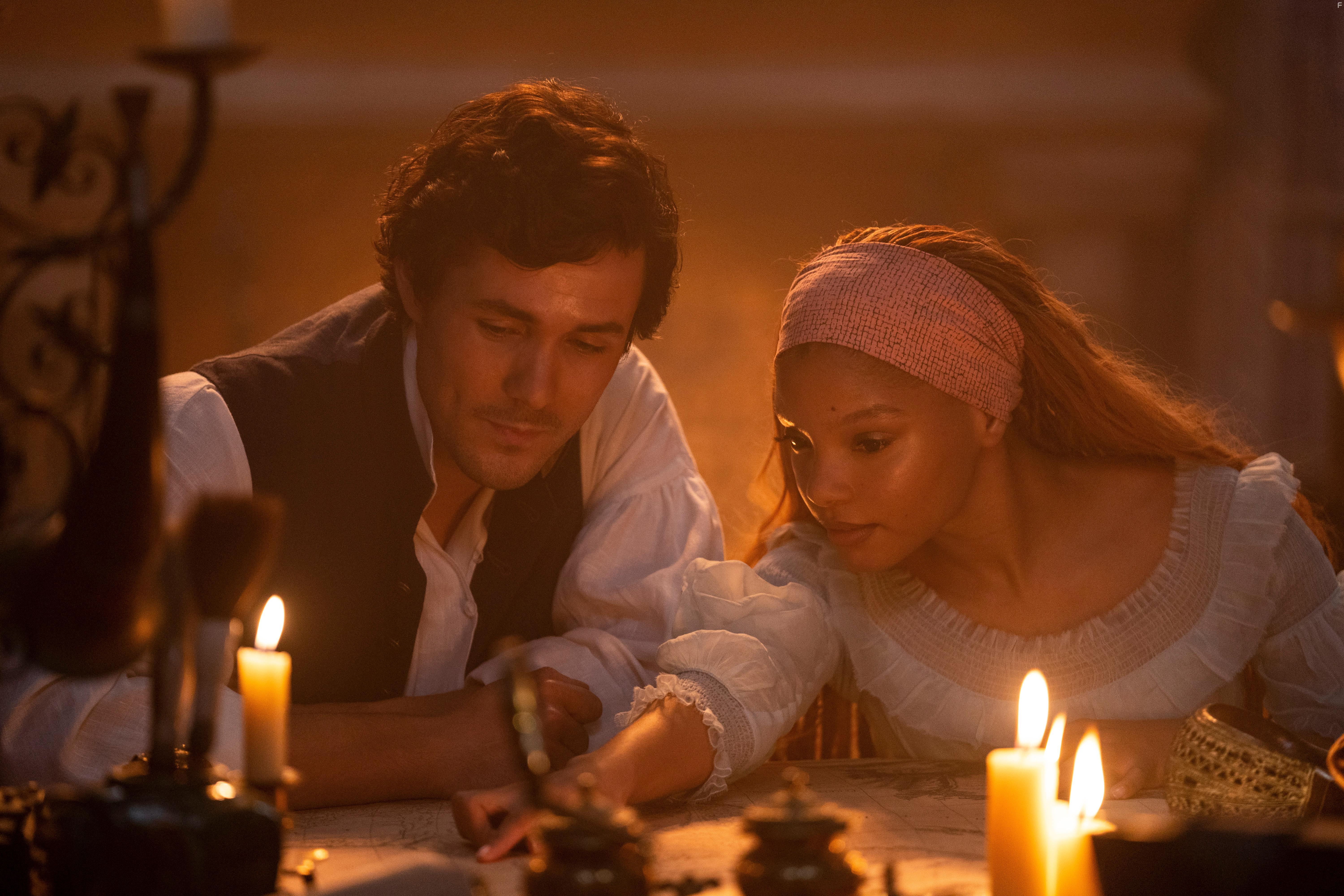 Halle Bailey and Jonah Hauer-King in The Little Mermaid (2023)
