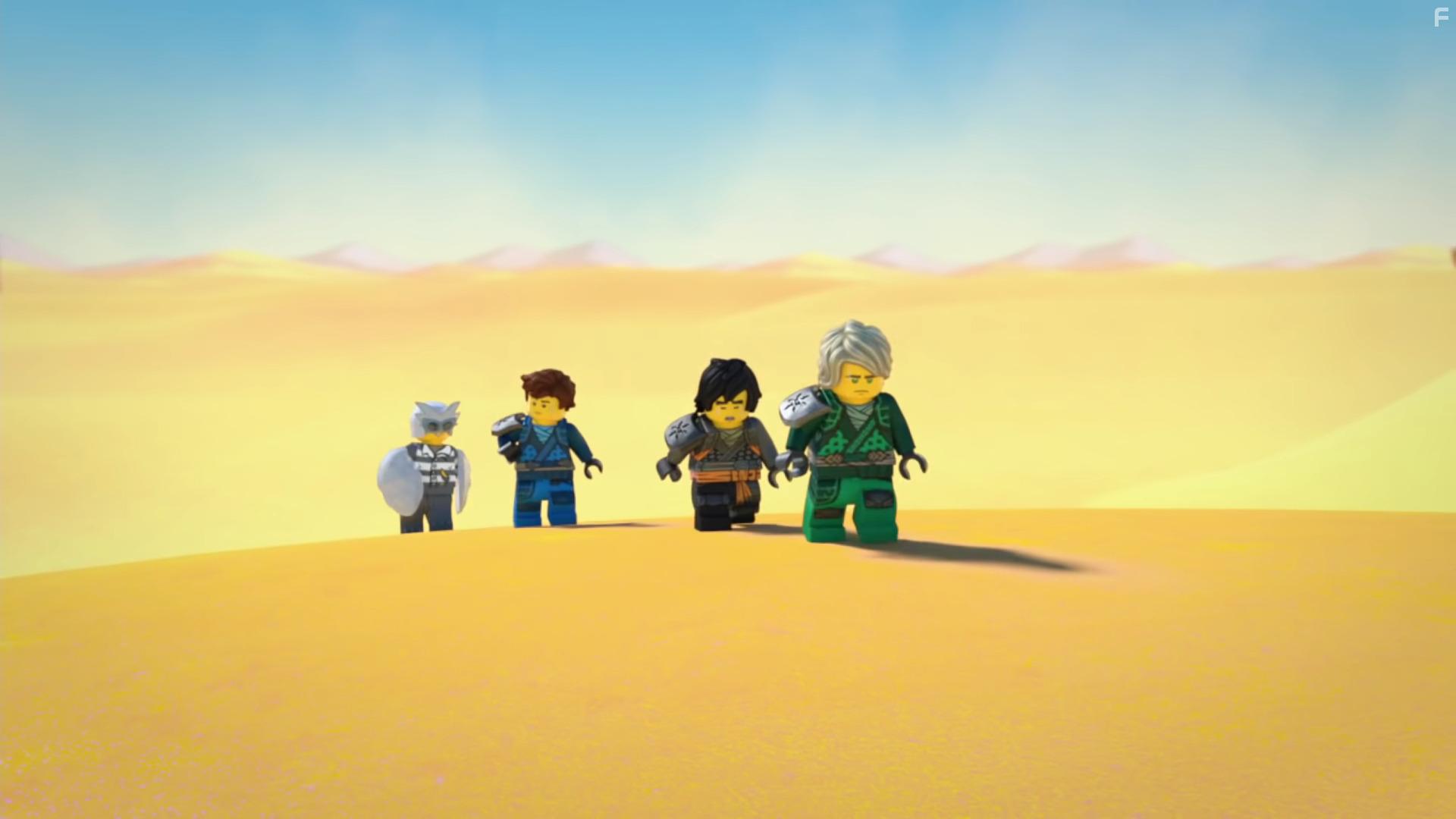 Andrew Francis, Sam Vincent, Michael Adamthwaite, and Adrian Petriw in Ninjago (2019)