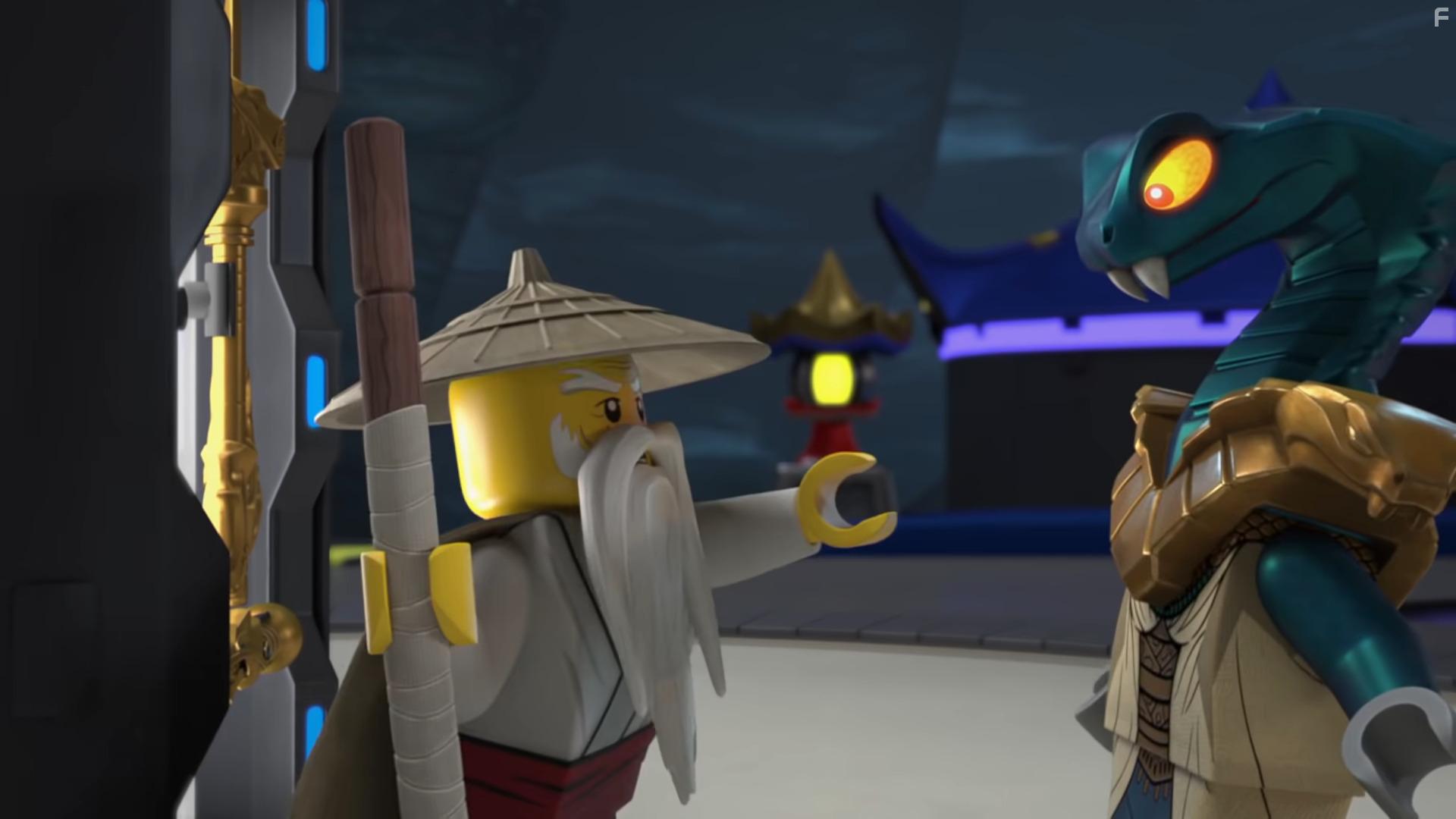 Kathleen Barr and Paul Dobson in Ninjago (2019)