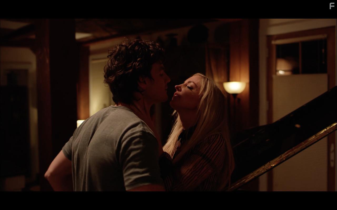 Luke Cook and Dani Barker in Follow Her (2022)