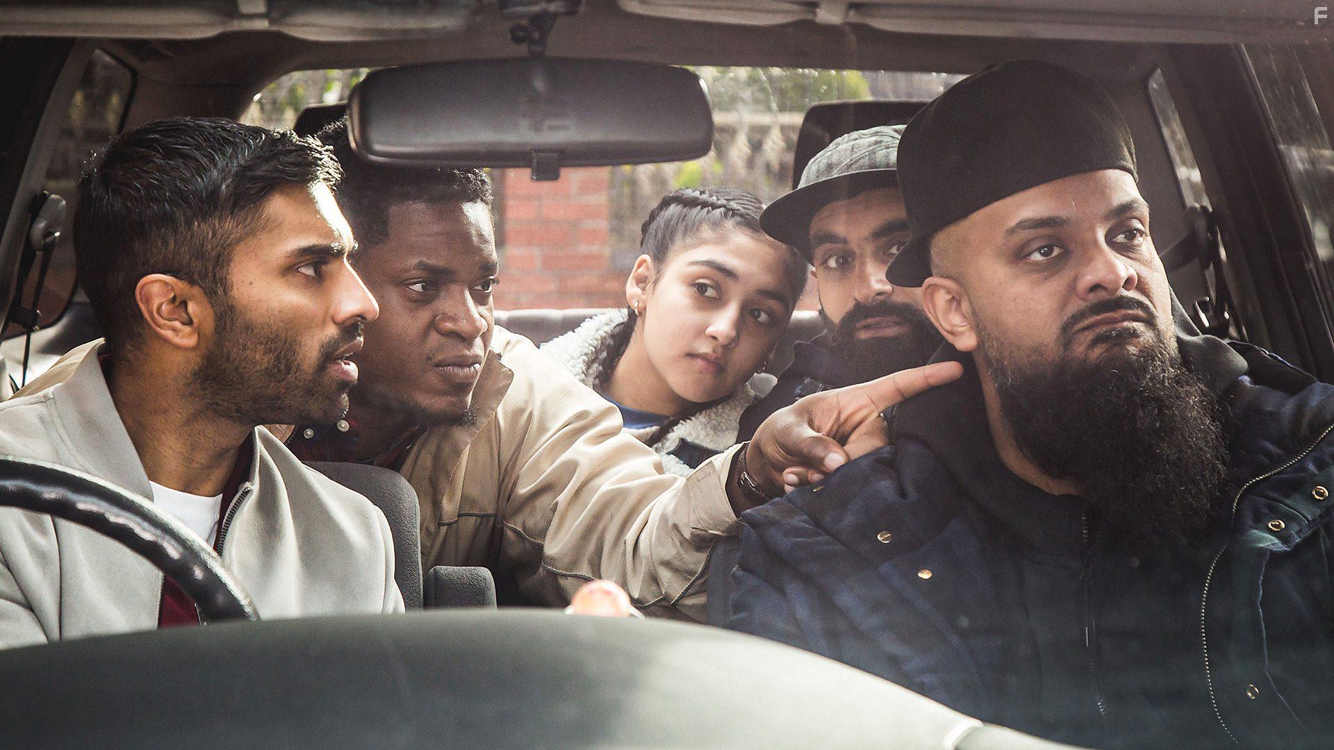 Nikesh Patel, Tolu Ogunmefun, Tez Ilyas, Guz Khan, and Daa Karim in Man Like Mobeen (2017)