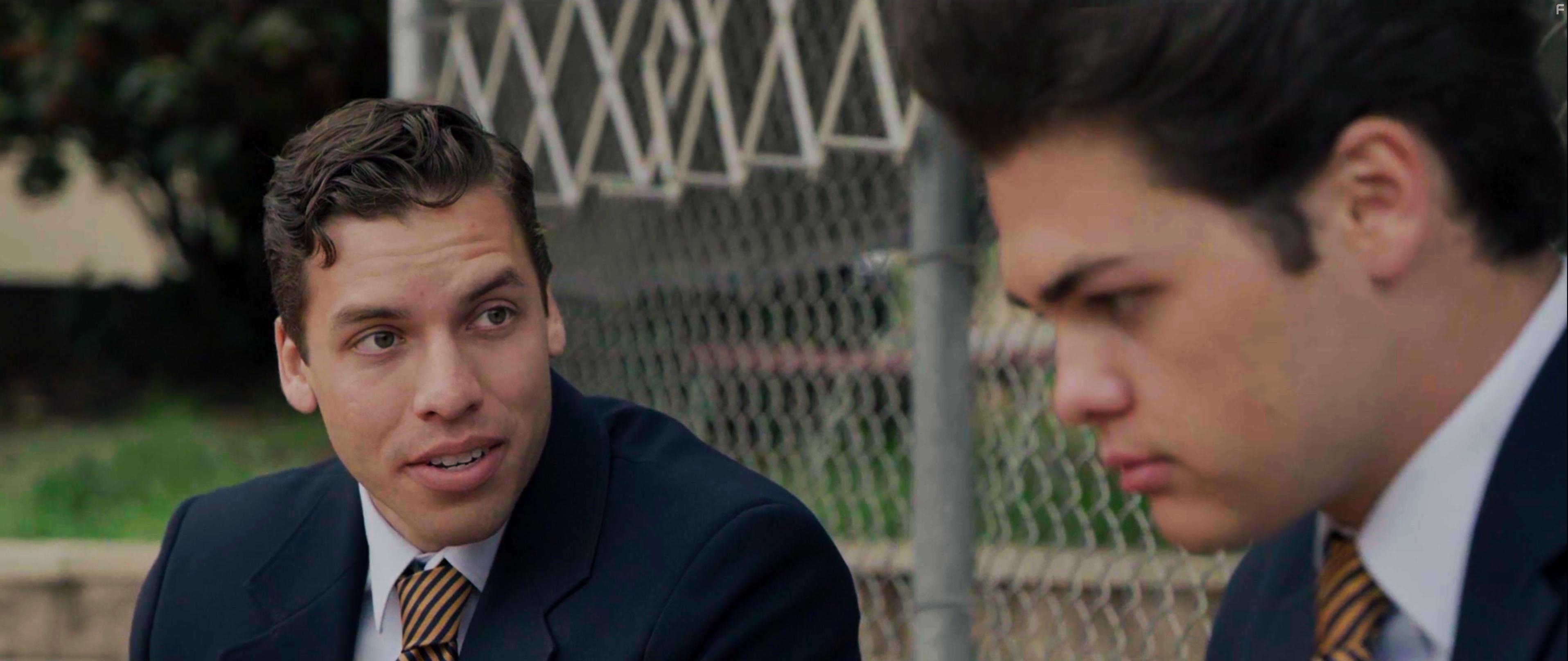 Joseph Baena and Cedric Begley in Bully High (2022)