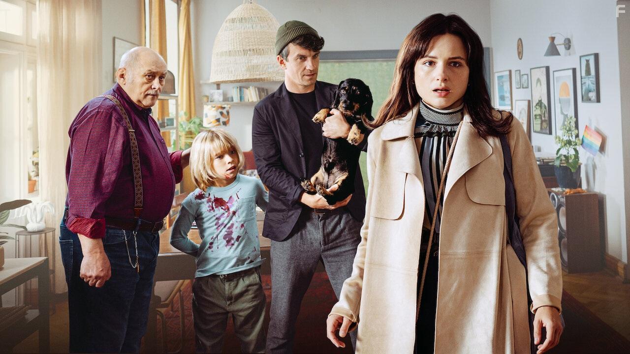 Grzegorz Warchol, Michal Czernecki, Anna Prchniak, and Iwo Rajski in Parada Serc (2022)