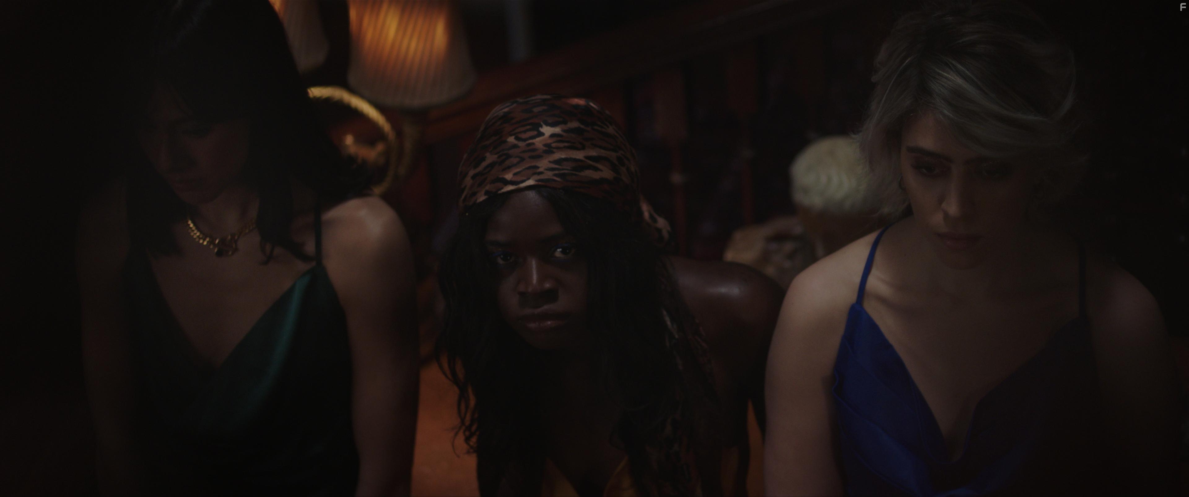 Ruhtxjiah Bllna, Sonia Amini, and Tian Chaudhry in Coyote (2023)