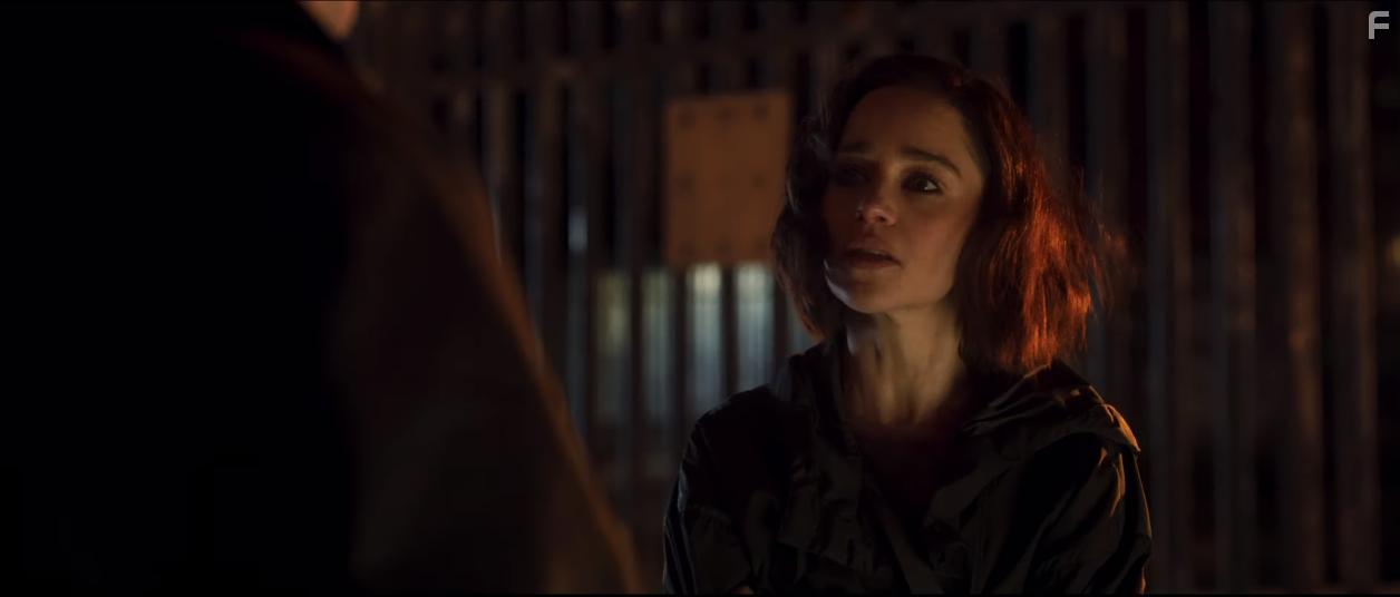 Martin Freeman and Emilia Clarke in Secret Invasion (2023)