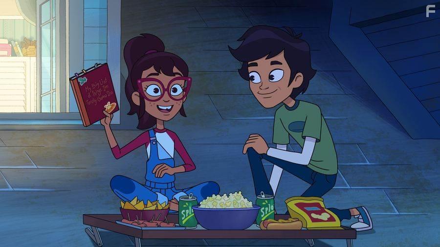 Manny Jacinto and Auli'i Cravalho in Hailey's on It! (2023)