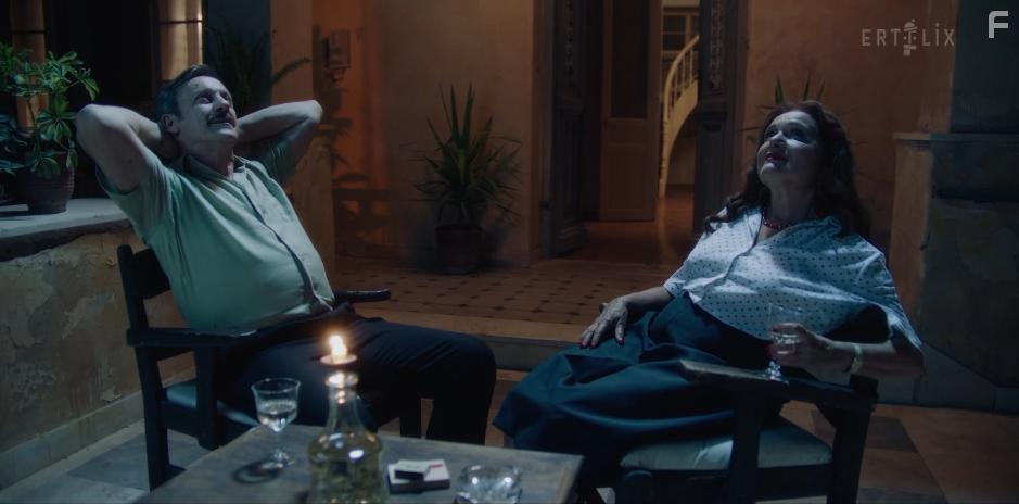 Maria Kavoyianni and Kostas Antalopoulos in Mia nyhta tou Avgoustou (2022)