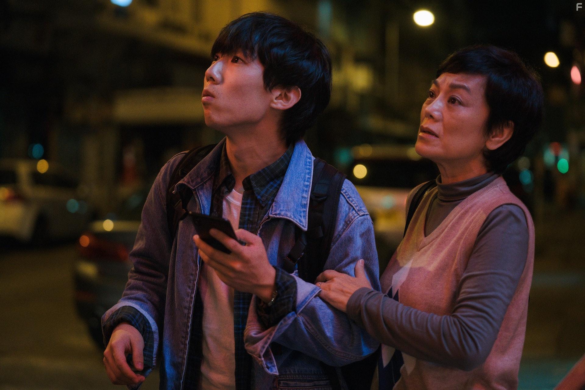 Sylvia Chang and Henick Chou in A Light Never Goes Out (2022)