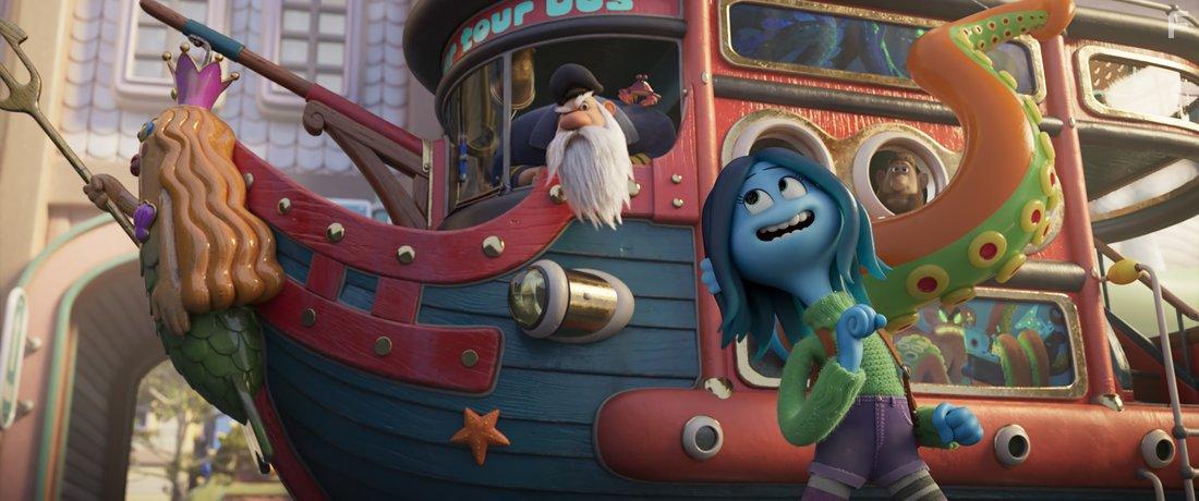 Will Forte and Lana Condor in Ruby Gillman, Teenage Kraken (2023)