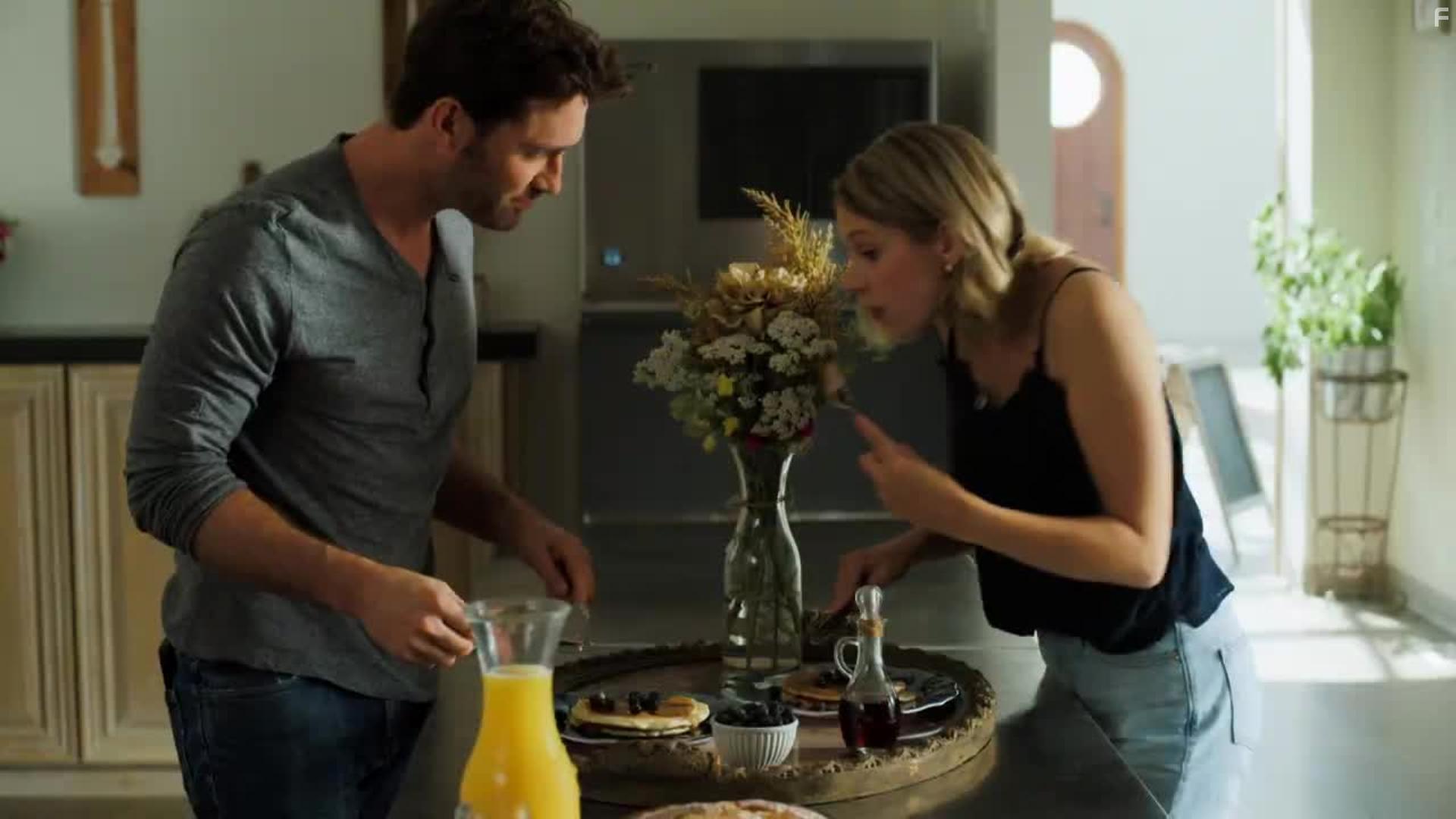 Jonathan Stoddard and Katerina Eichenberger in The Beauty of Love (2021)