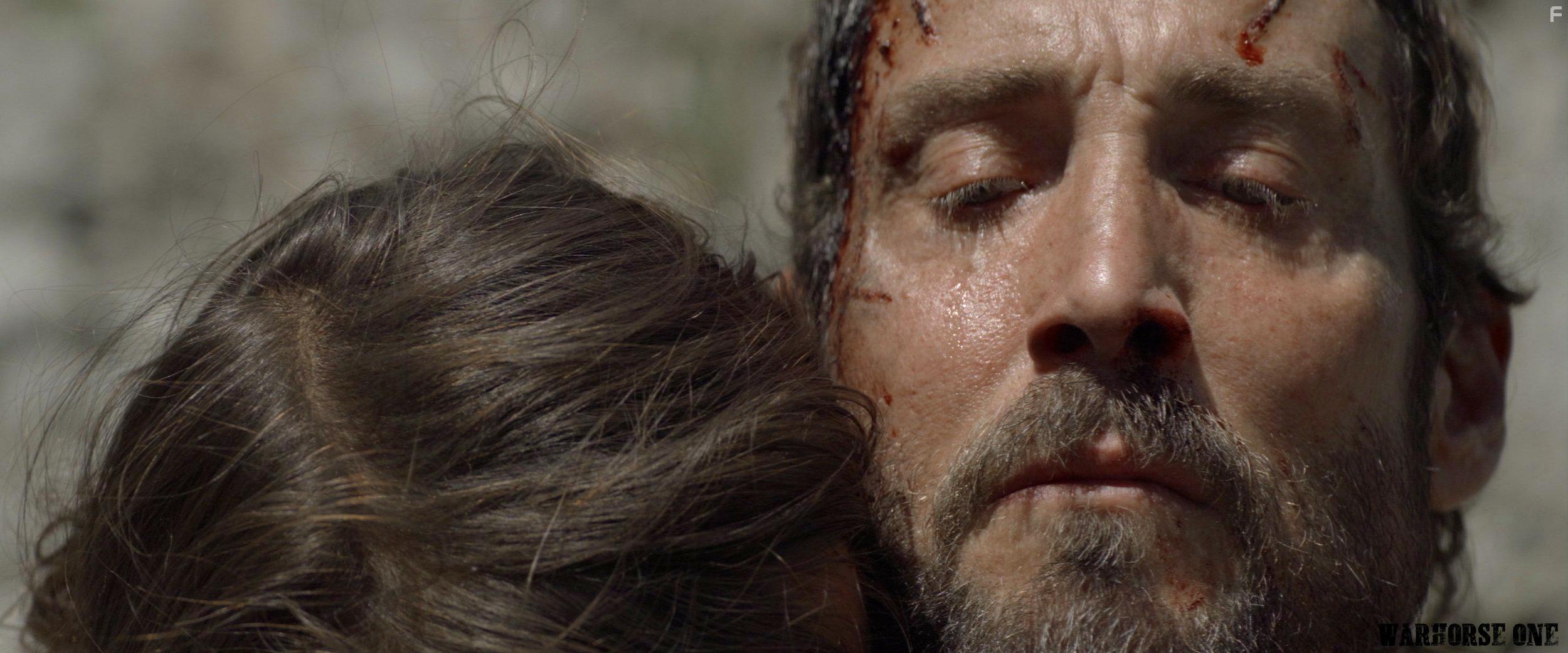 Johnny Strong and Athena Durner in Warhorse One (2023)