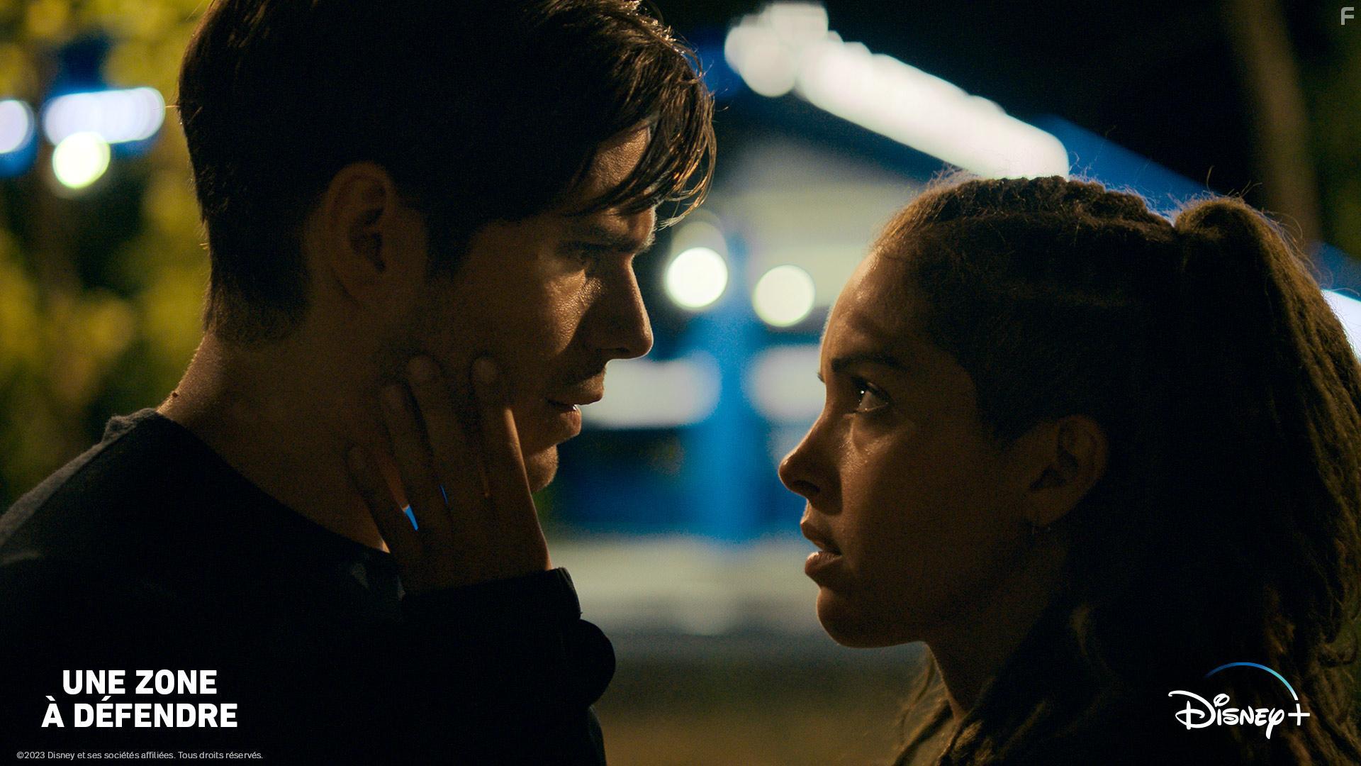 Franois Civil and Lyna Khoudri in Une zone  dfendre (2023)