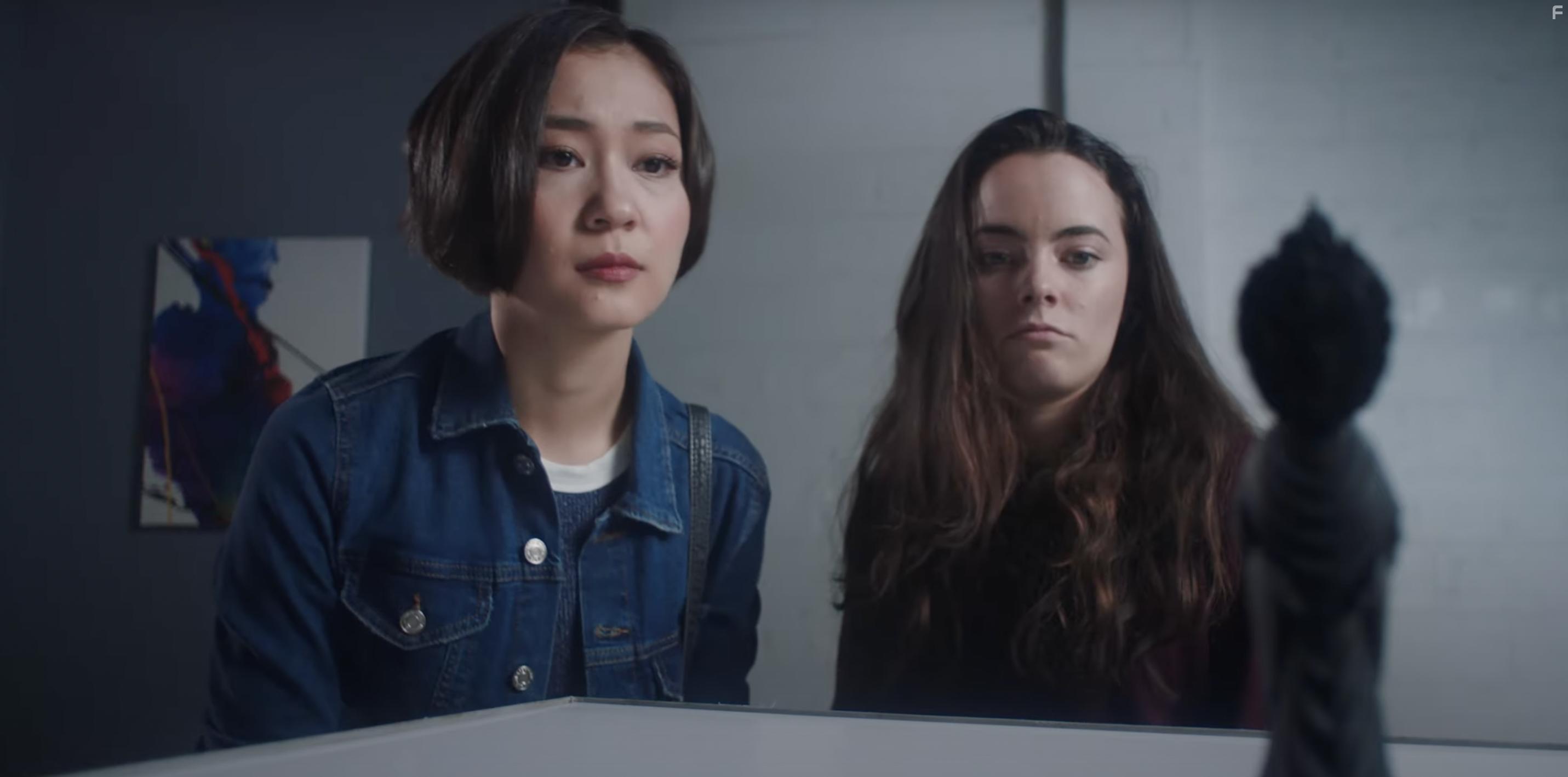 Freya Tingley and Dralla Aierken in Year of the Detectives (2021)