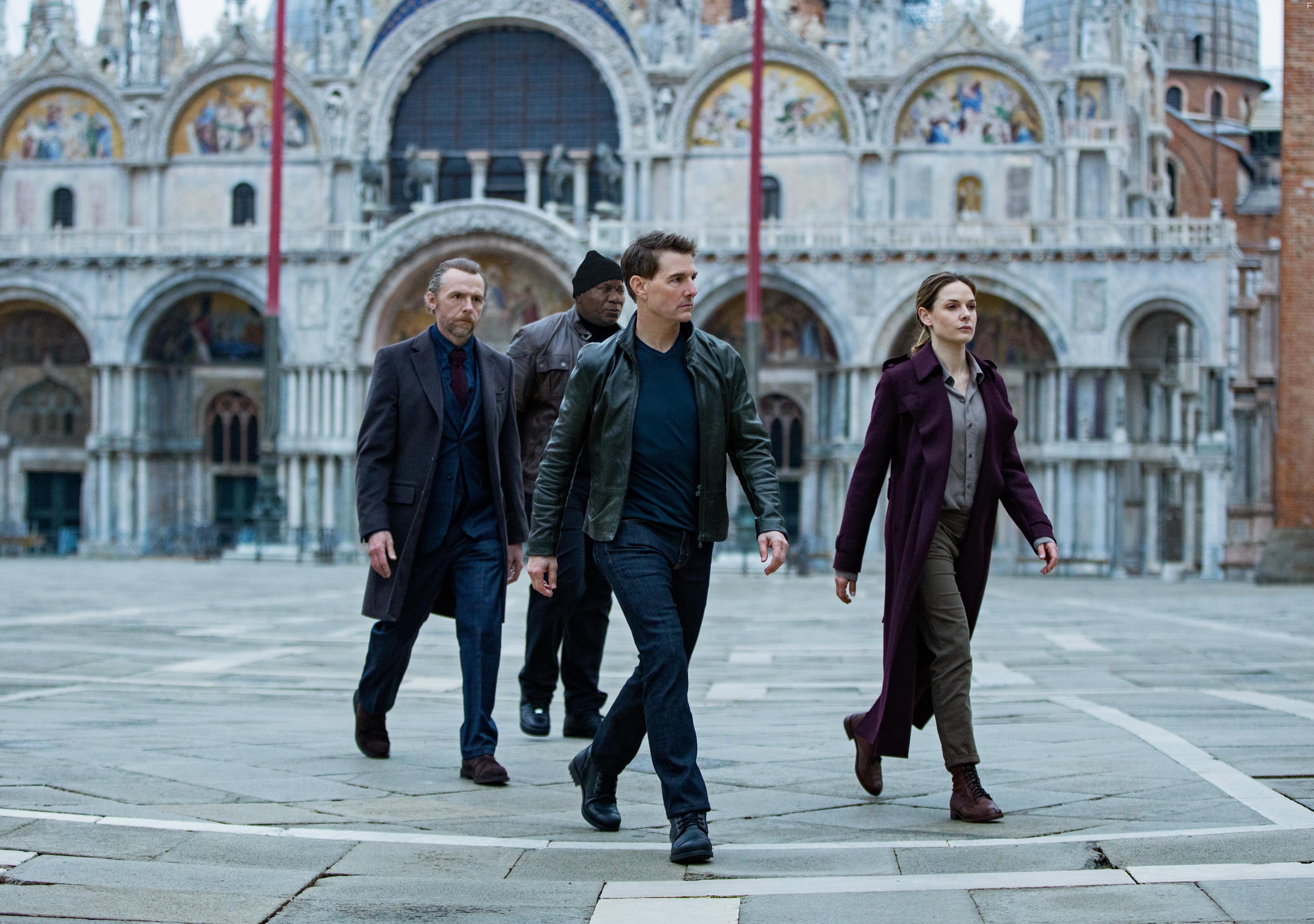 Tom Cruise, Ving Rhames, Rebecca Ferguson, and Simon Pegg in Mission: Impossible - Dead Reckoning Part One (2023)