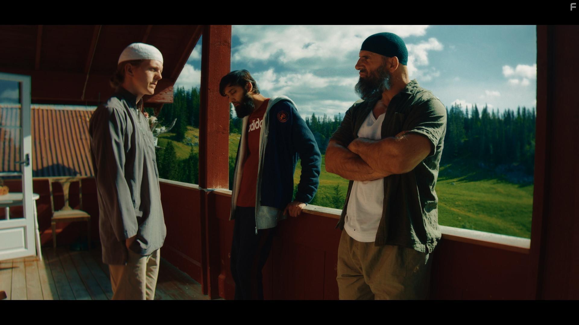 Arben Bala, Jonas Strand Gravli, and Ayaz Hussain in Jordbrukerne (2021)