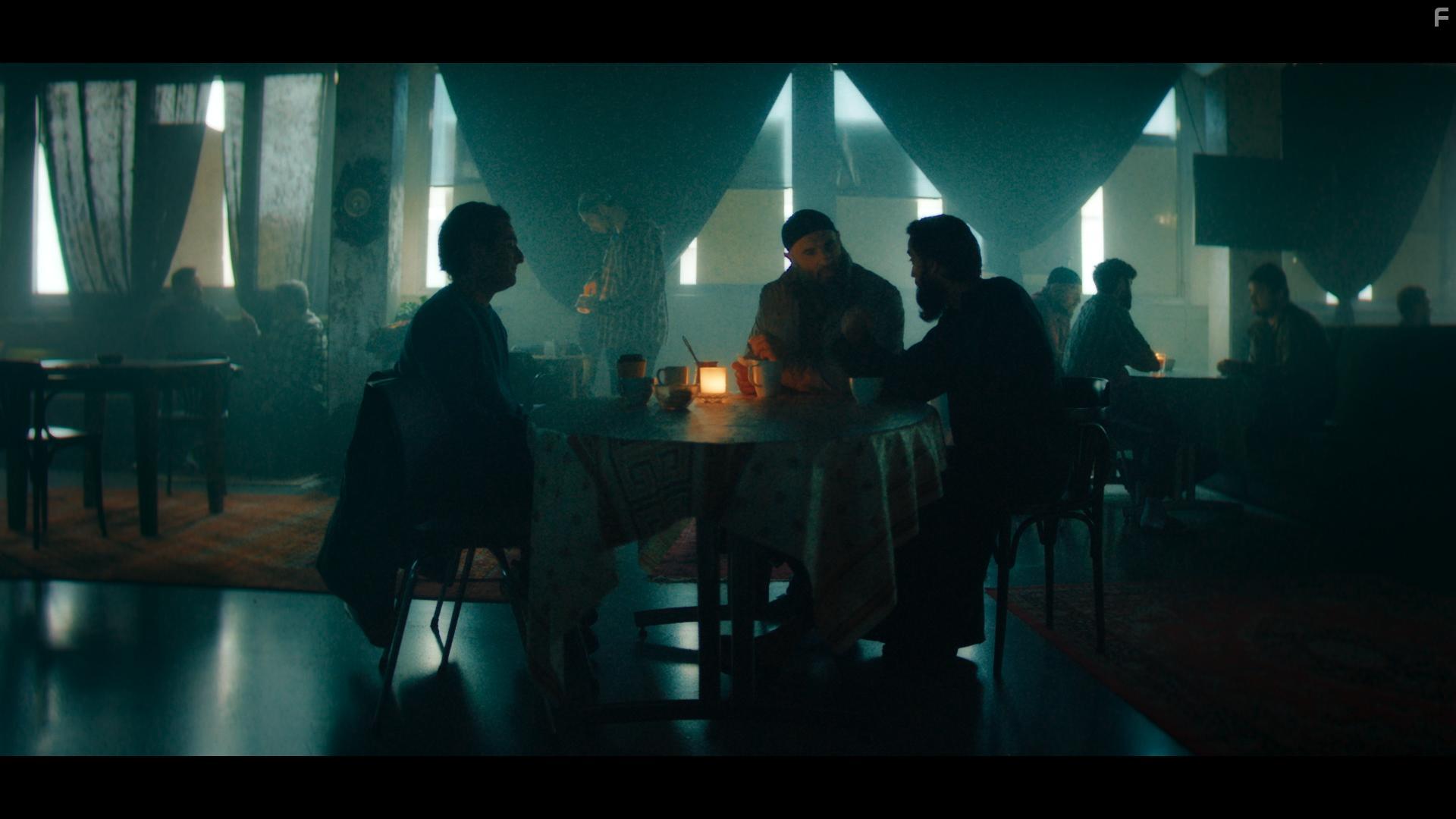 Arben Bala, Nader Khademi, and Ayaz Hussain in Jordbrukerne (2021)