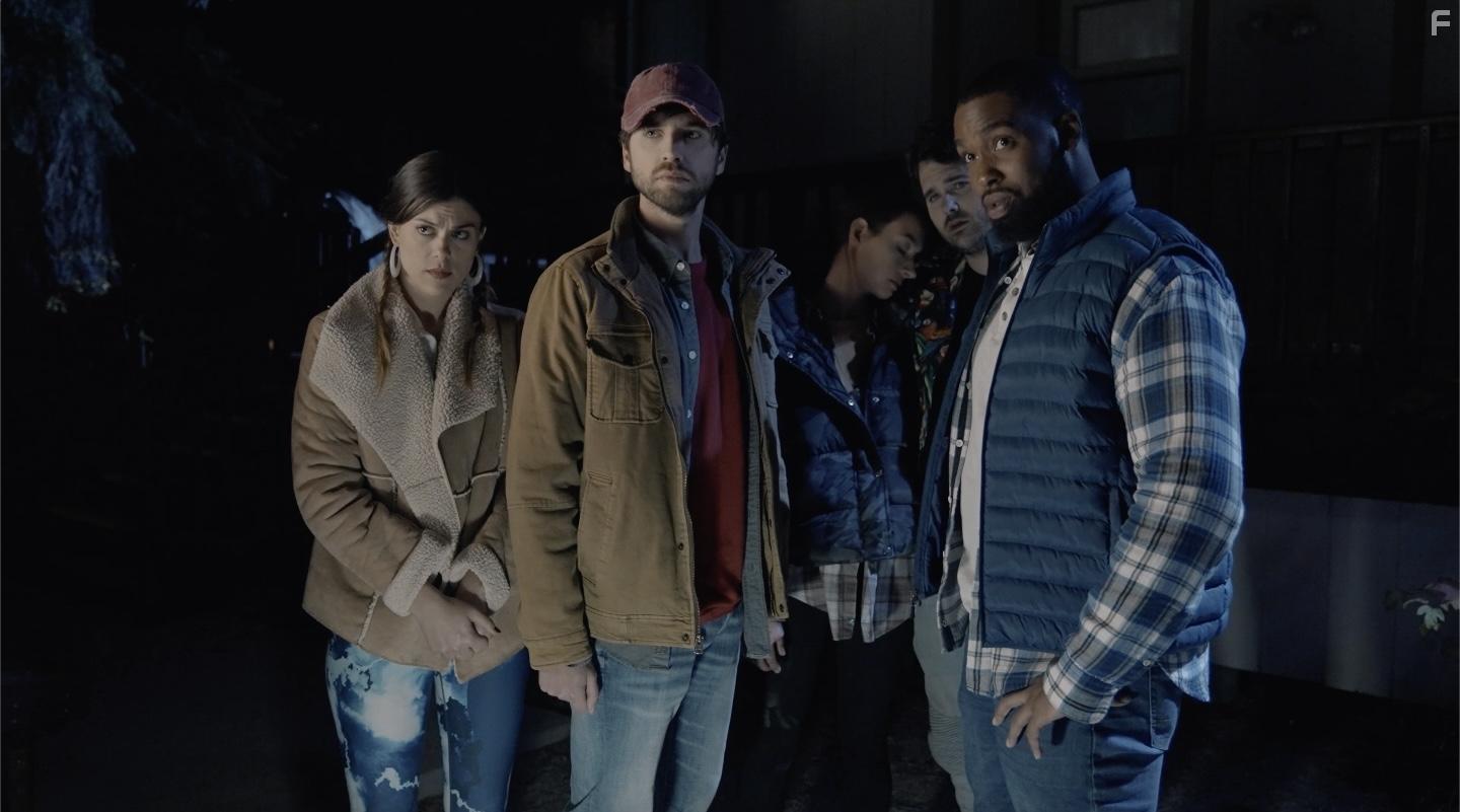 Daniel Curtis Lee, Lindsey Shaw, Cortney Palm, Hutch Dano, and David Lambert in As Certain as Death (2023)