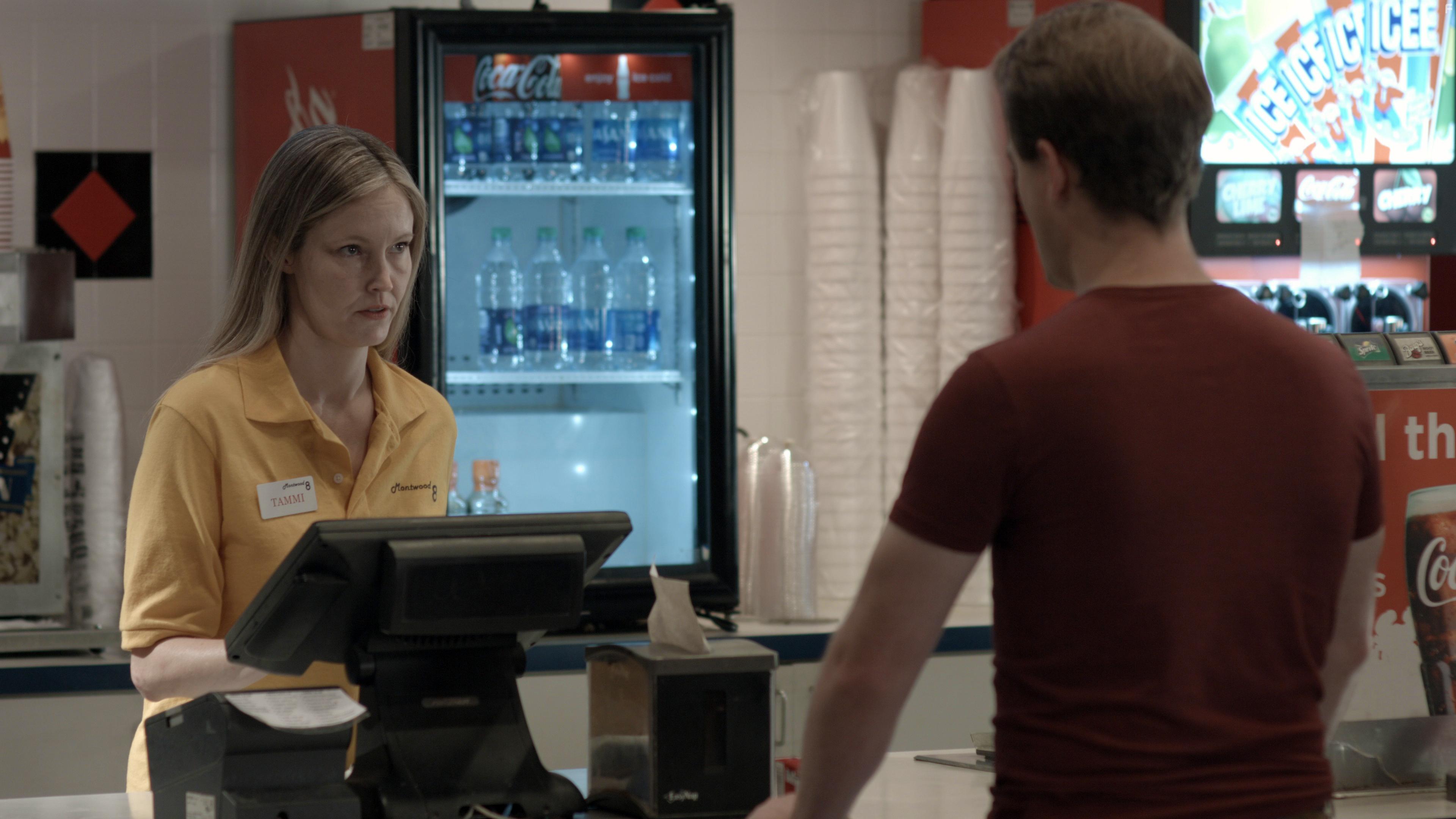 Trisha Pecore and Daniel Freeman in Midnight Screening (2021)