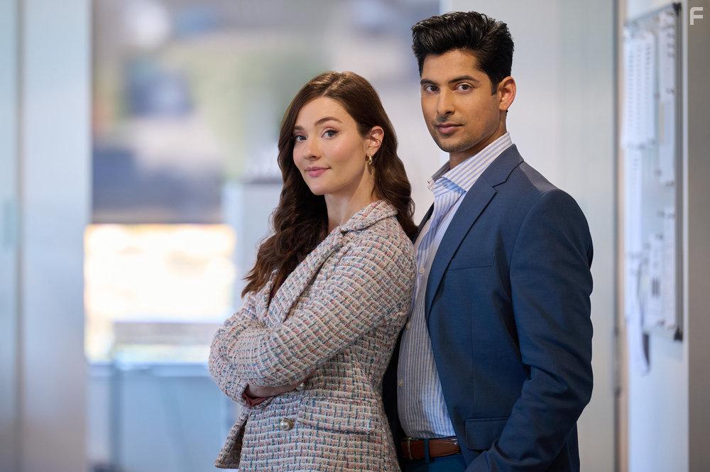 Eva Bourne and Rushi Kota in Make Me a Match (2023)