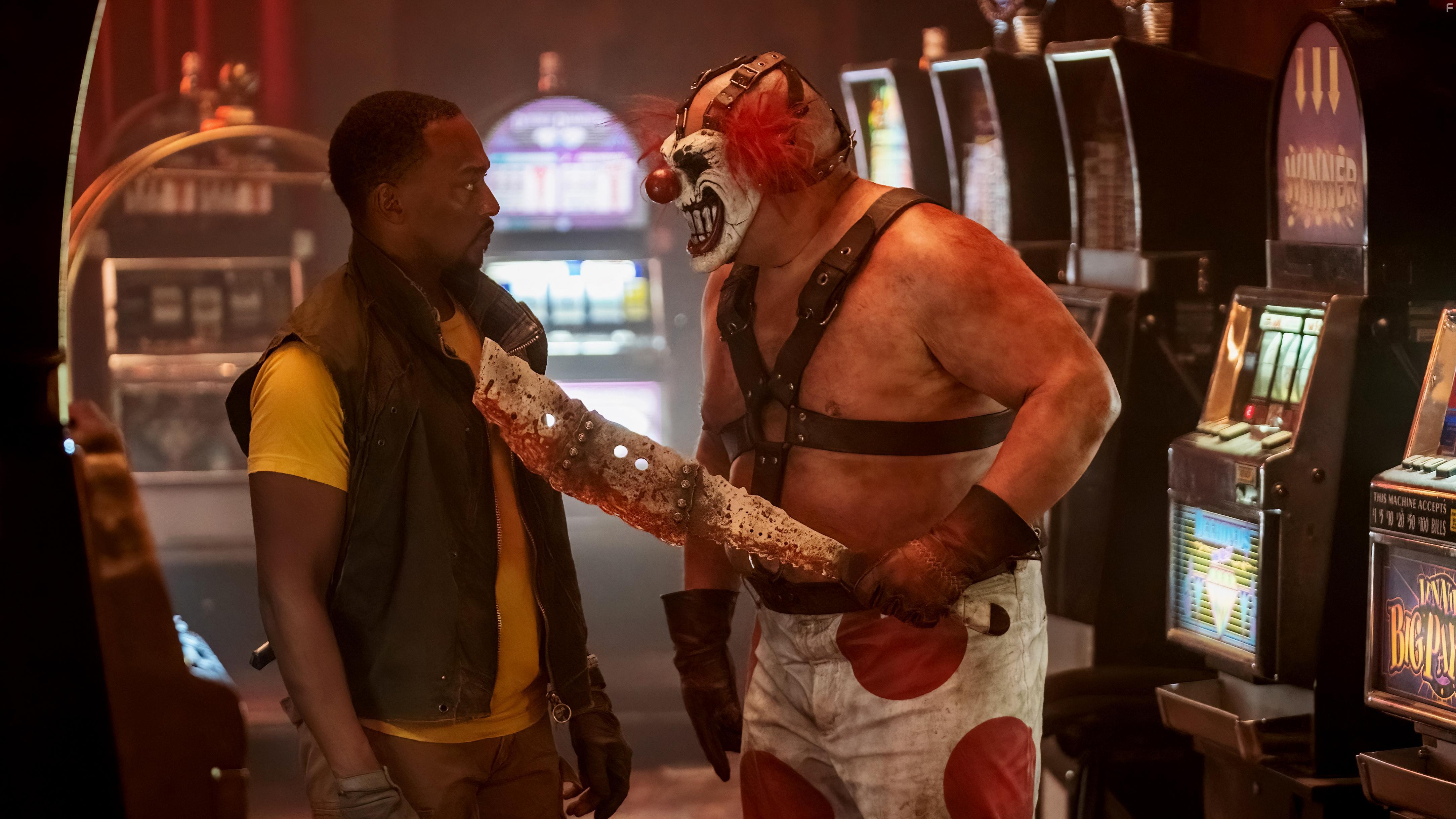 Anthony Mackie and Joe Seanoa in Twisted Metal (2023)