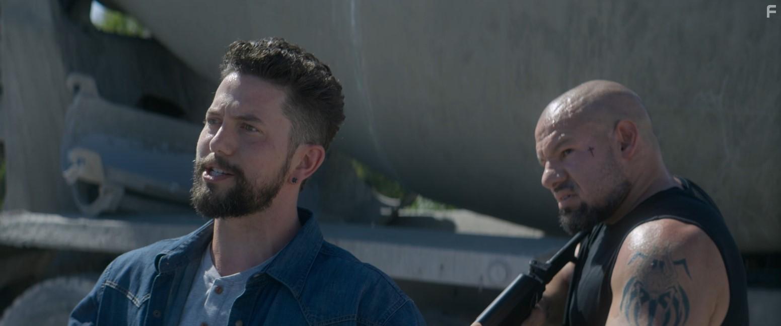 Jackson Rathbone and Gabriel 'G-Rod' Rodriguez in The Island (2023)