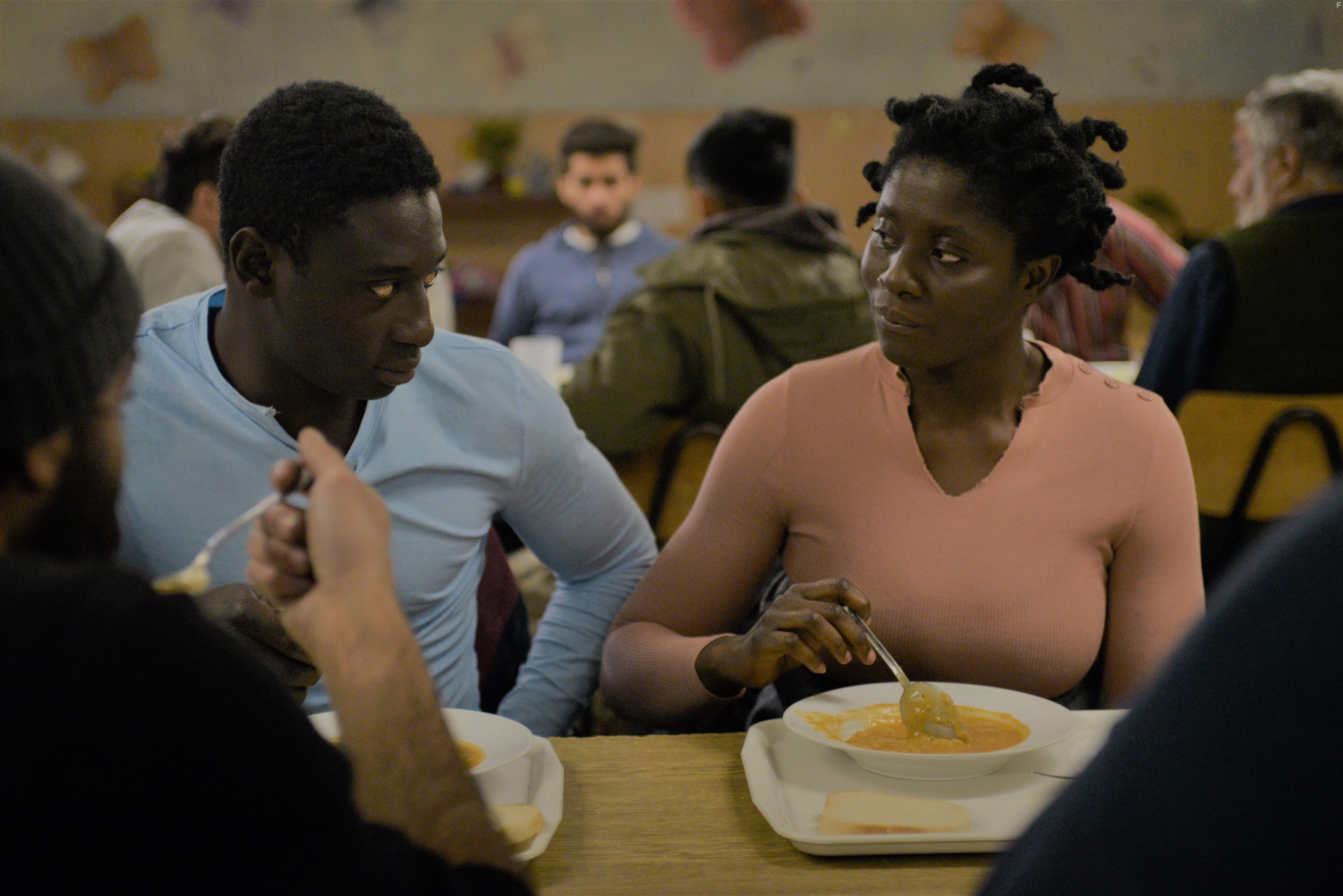 Ibrahim Koma and Nancy Mensah-Offei in Strahinja Banovic (2021)