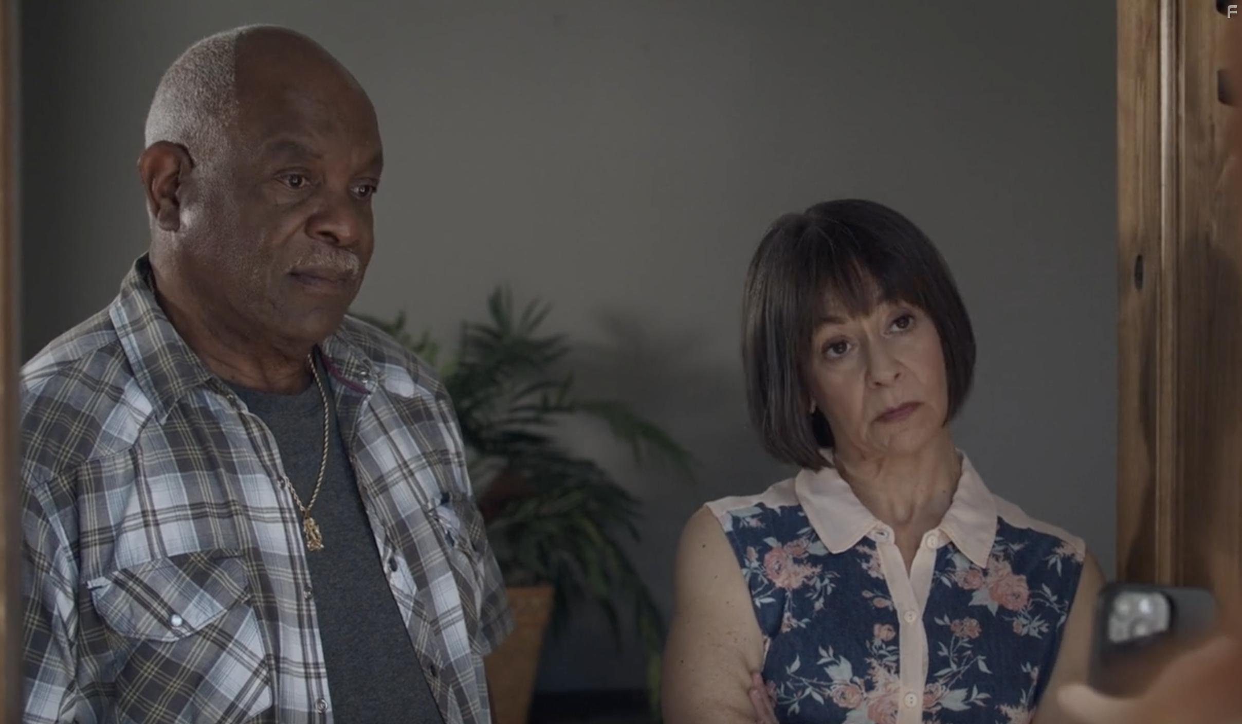 Iris Anthony and Frank Graves in To Kill a Stepfather (2023)