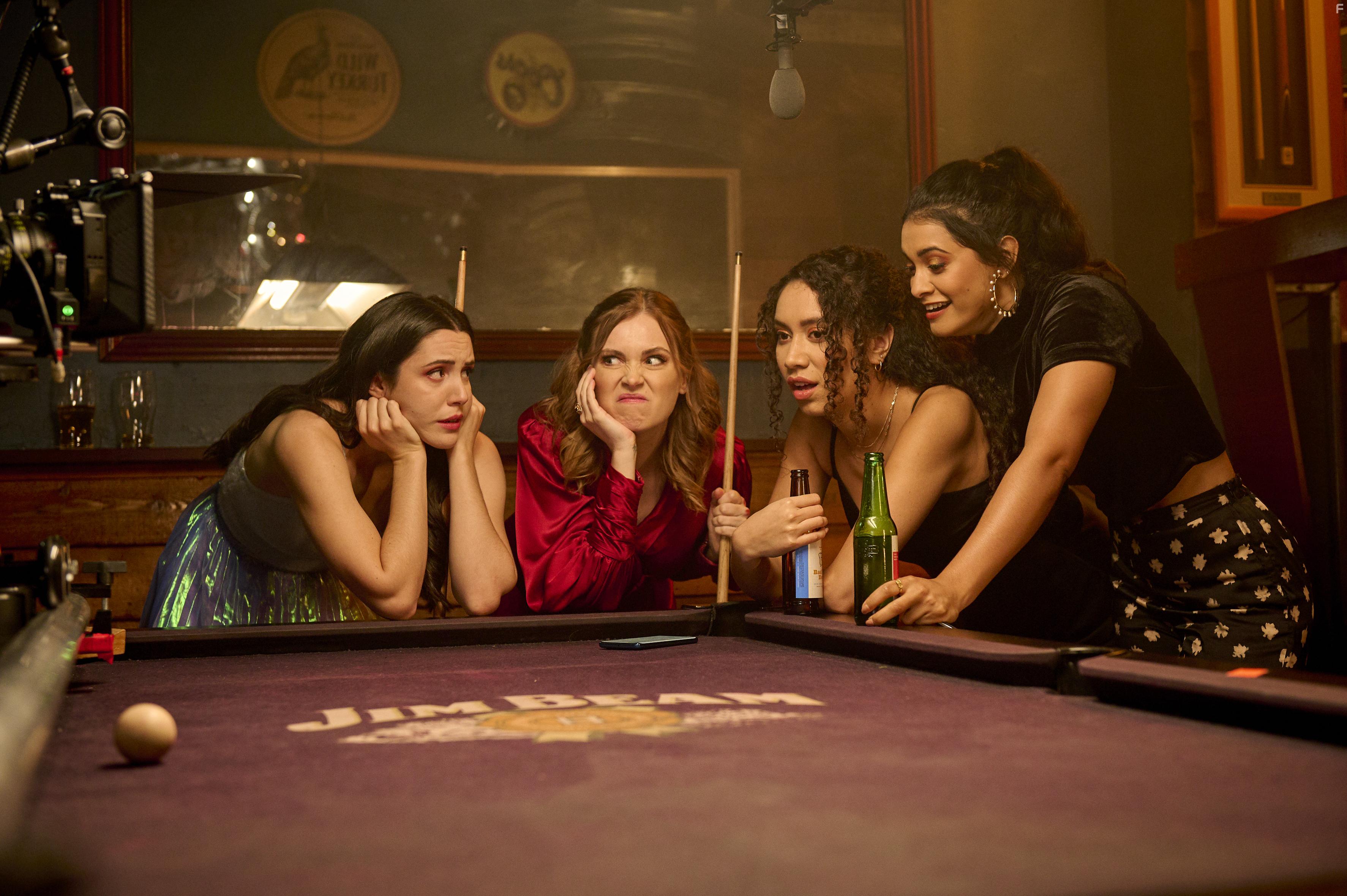 'Ana Ika, Eliza Taylor, Arielle Carver-O'Neill, and Sana'a Shaik in It Only Takes a Night (2023)