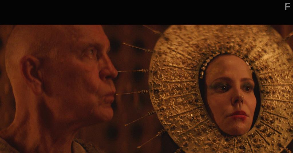 John Malkovich and Mary-Louise Parker in Seneca: On the Creation of Earthquakes (2023)