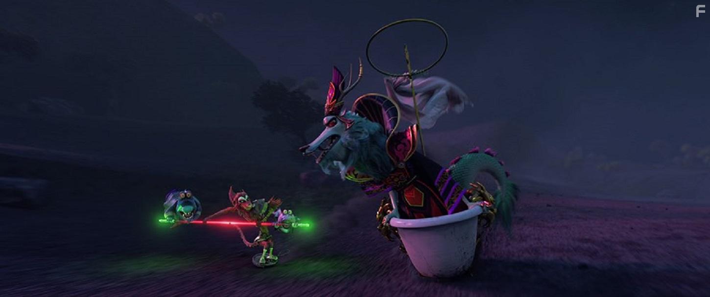 Ron Yuan, Jo Koy, Jimmy O. Yang, and Bowen Yang in The Monkey King (2023)