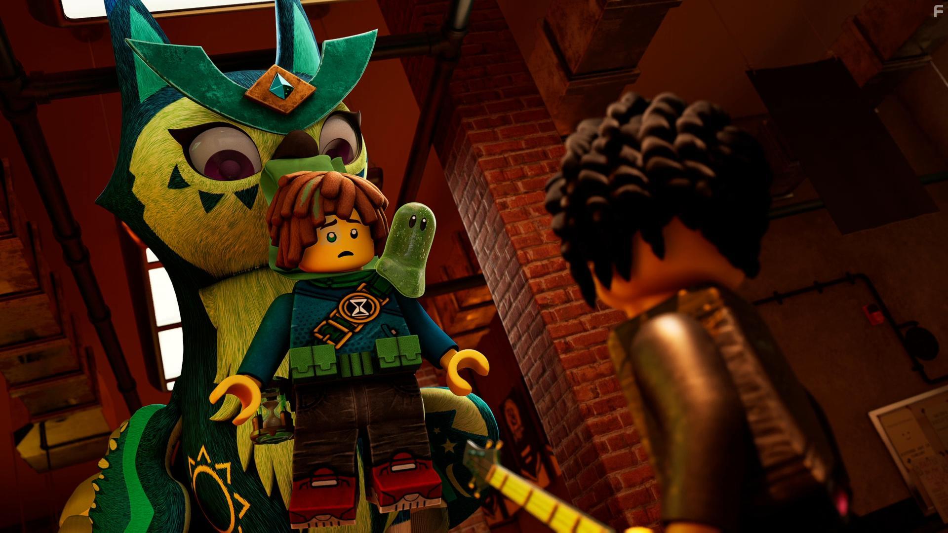 Marcos Cardenas and Sarah Jeffery in LEGO® DREAMZzz: Trials of the Dream Chasers (2023)