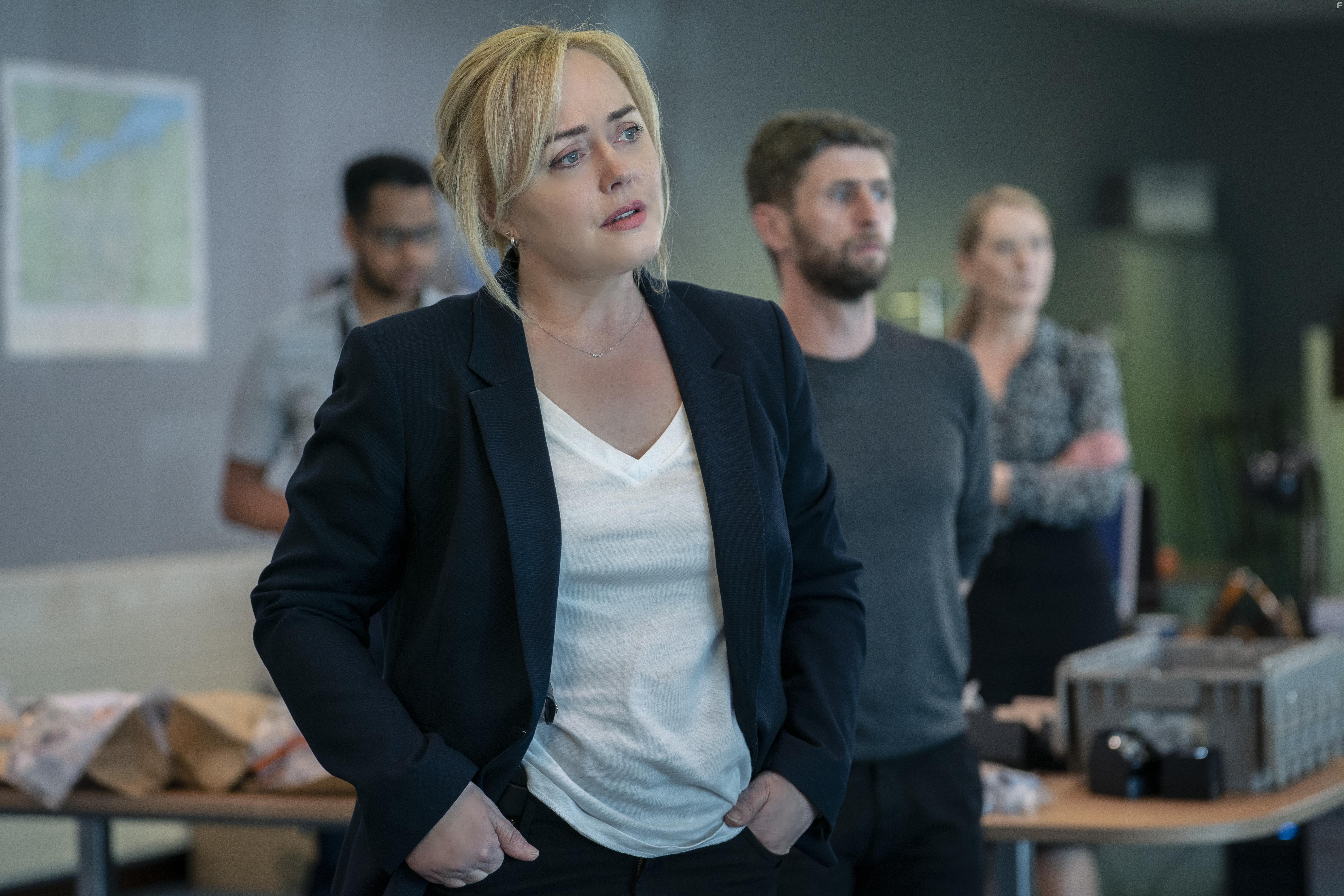 Angeline Ball, Cathy Belton, Aaron Monaghan, and Kwaku Fortune in Hidden Assets (2021)