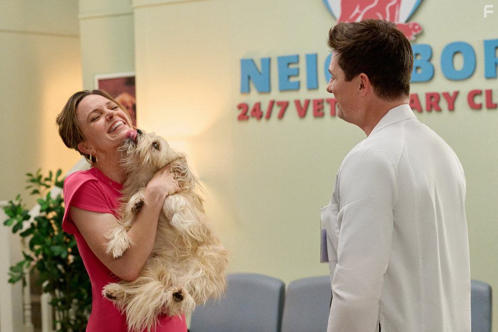 Rachel Boston and Warren Christie in The More Love Grows (2023)