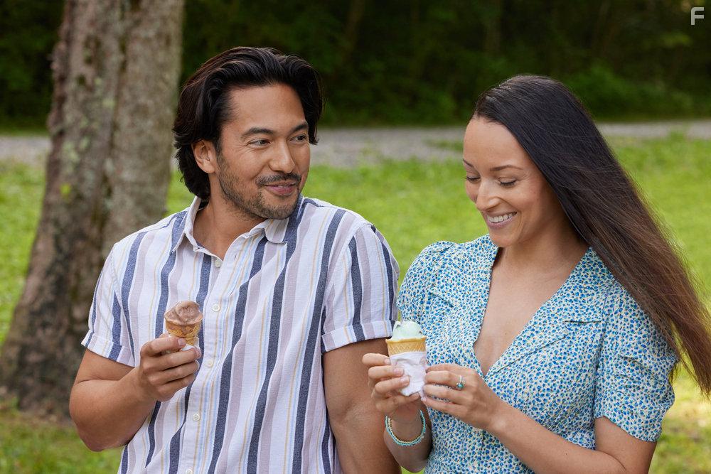 Danielle Vega and Kai Braden in Love in the Great Smoky Mountains: A National Park Romance (2023)