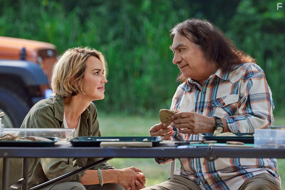 Arielle Kebbel and Joe Sachem in Love in the Great Smoky Mountains: A National Park Romance (2023)