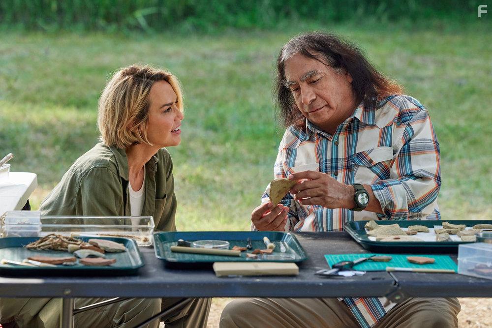 Arielle Kebbel and Joe Sachem in Love in the Great Smoky Mountains: A National Park Romance (2023)