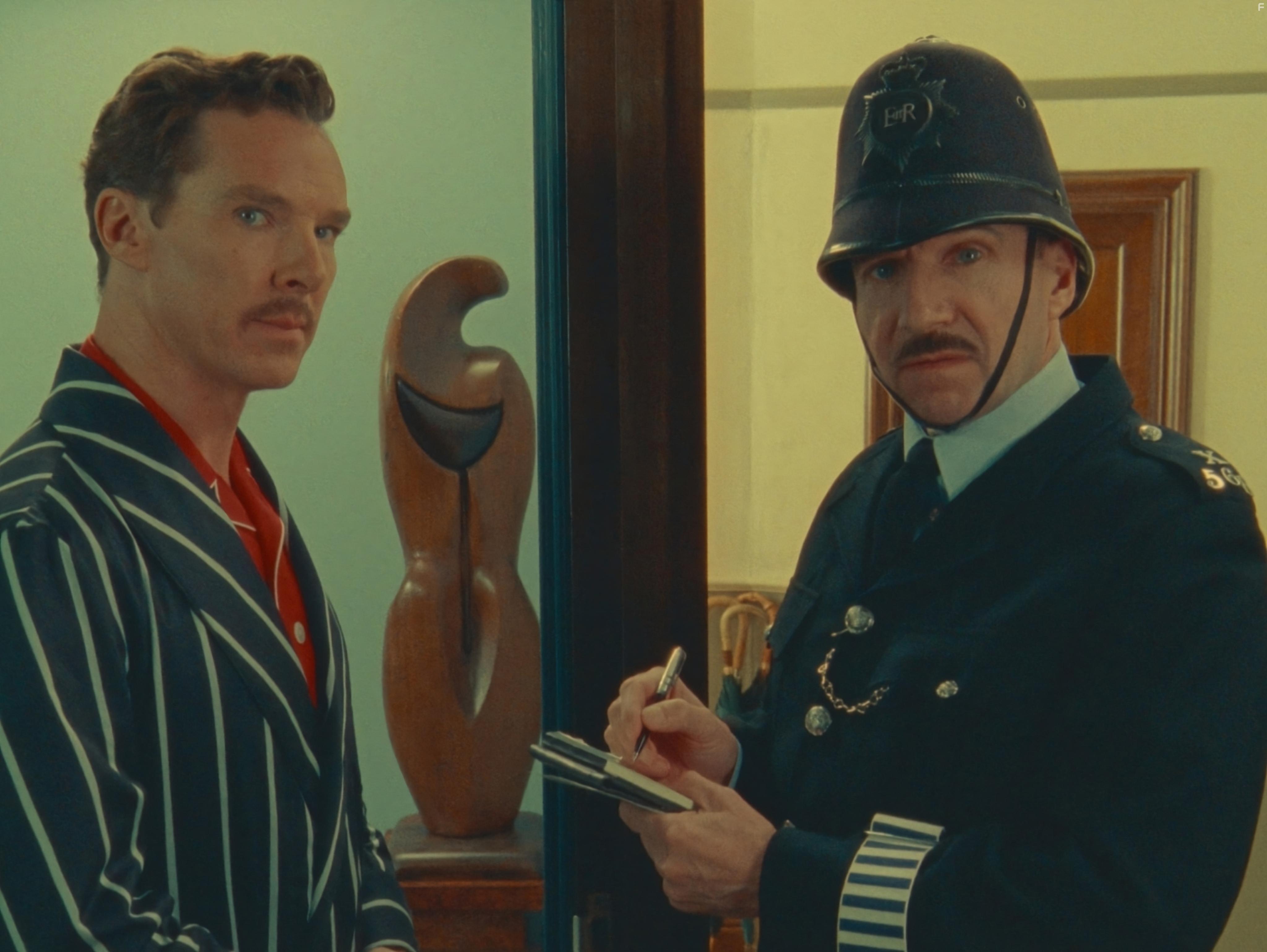 Ralph Fiennes and Benedict Cumberbatch in The Wonderful Story of Henry Sugar (2023)