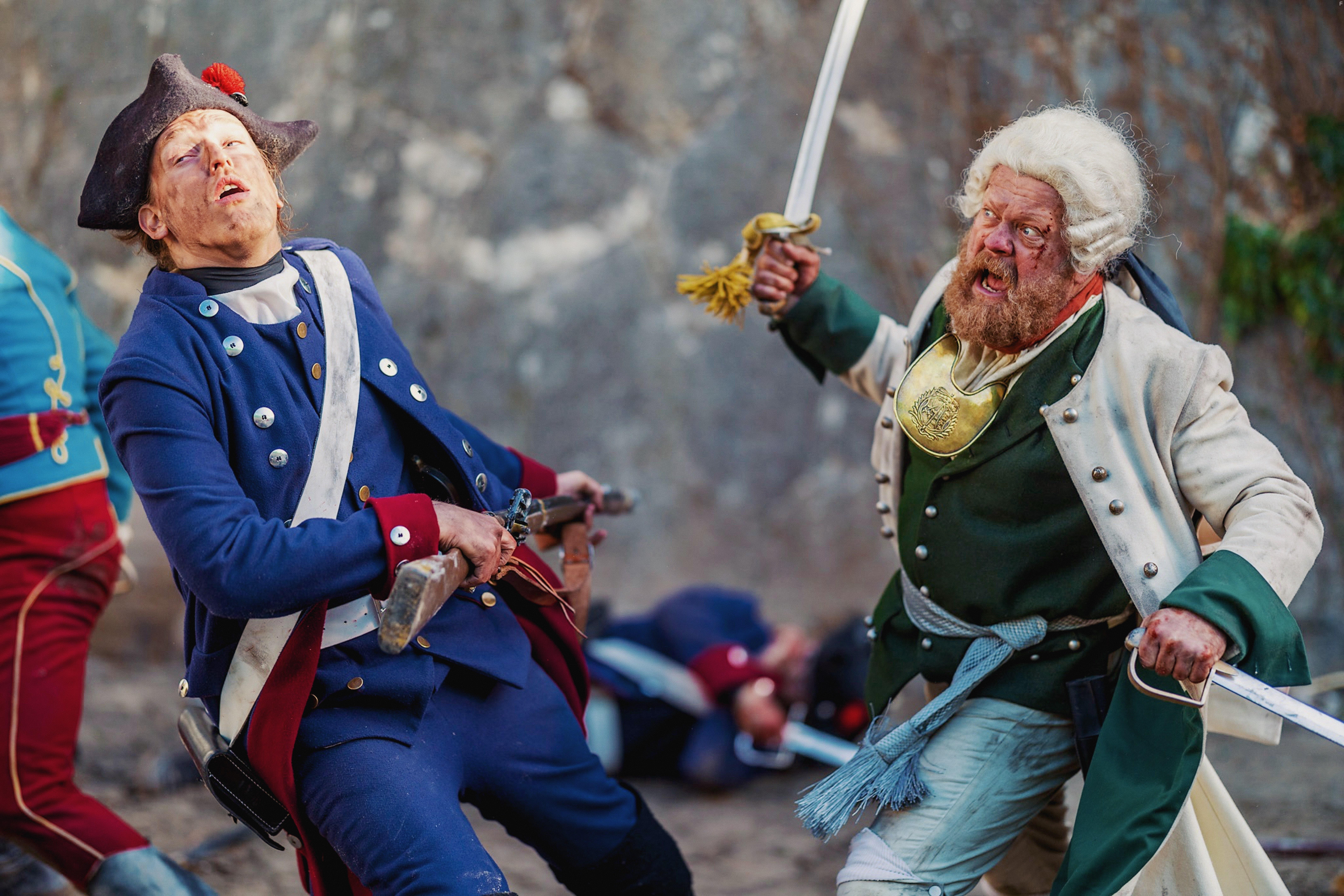 Gyz Szab and Patrick Thomas Kovacs in Hadik (2023)