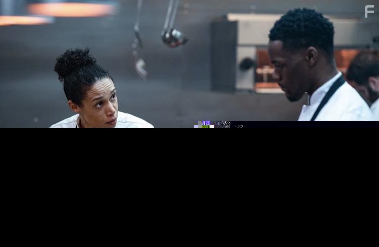 Vinette Robinson and Stephen Odubola in Boiling Point (2023)