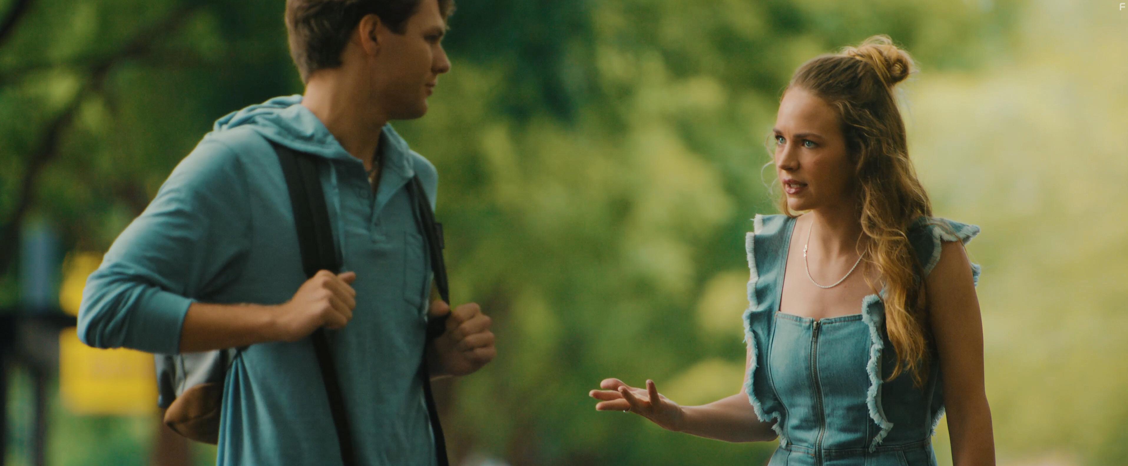 Ty Simpkins and Britt Robertson in The Re-Education of Molly Singer (2023)