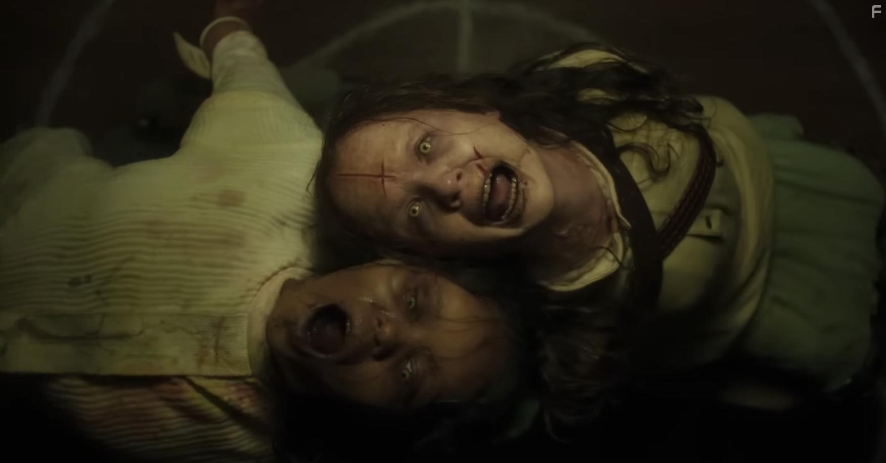 Olivia O'Neill and Lidya Jewett in The Exorcist: Believer (2023)