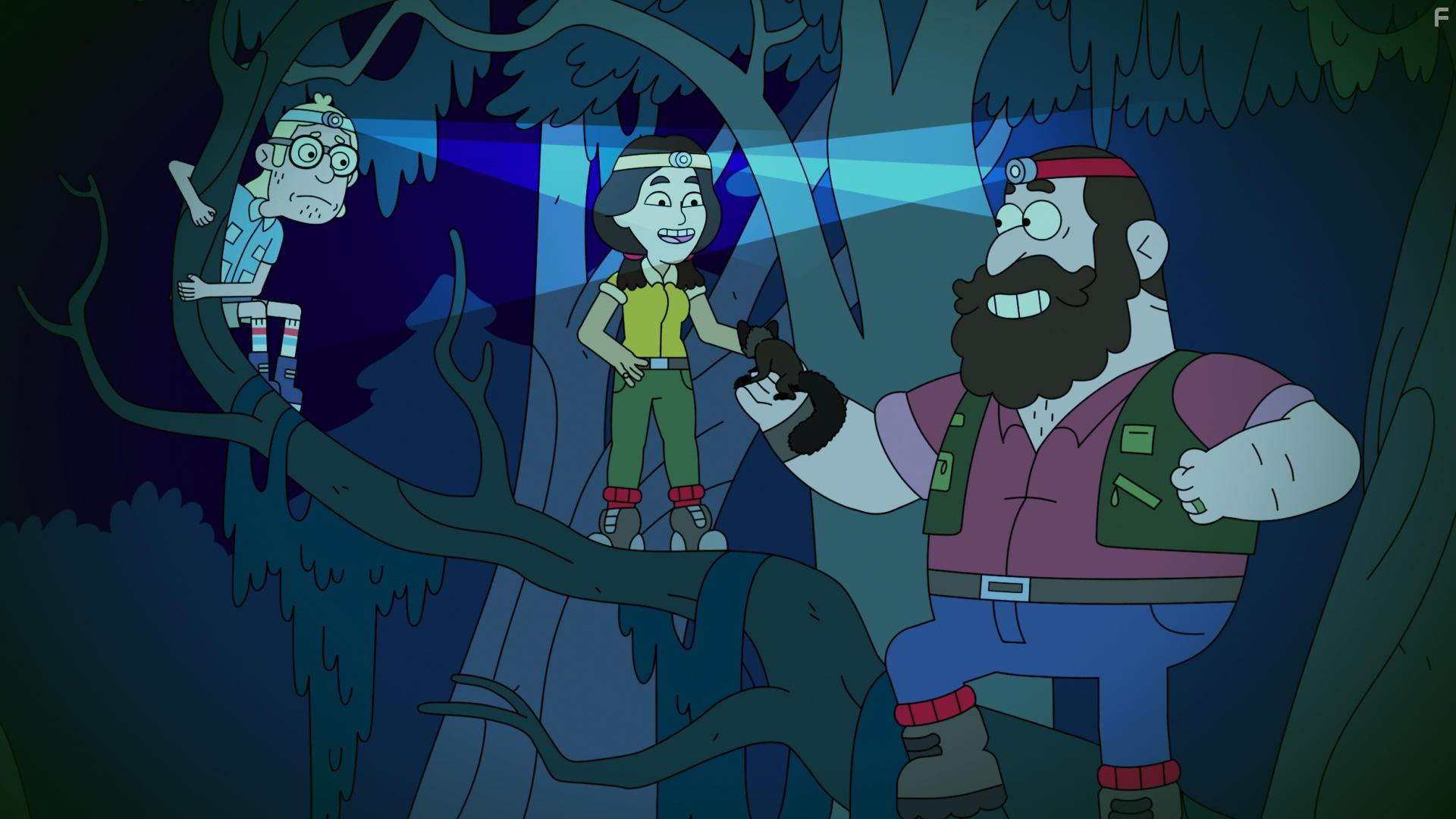 Josh Zuckerman, Bradley Trevor Greive, and Danice Cabanela in Adventure Beast (2021)