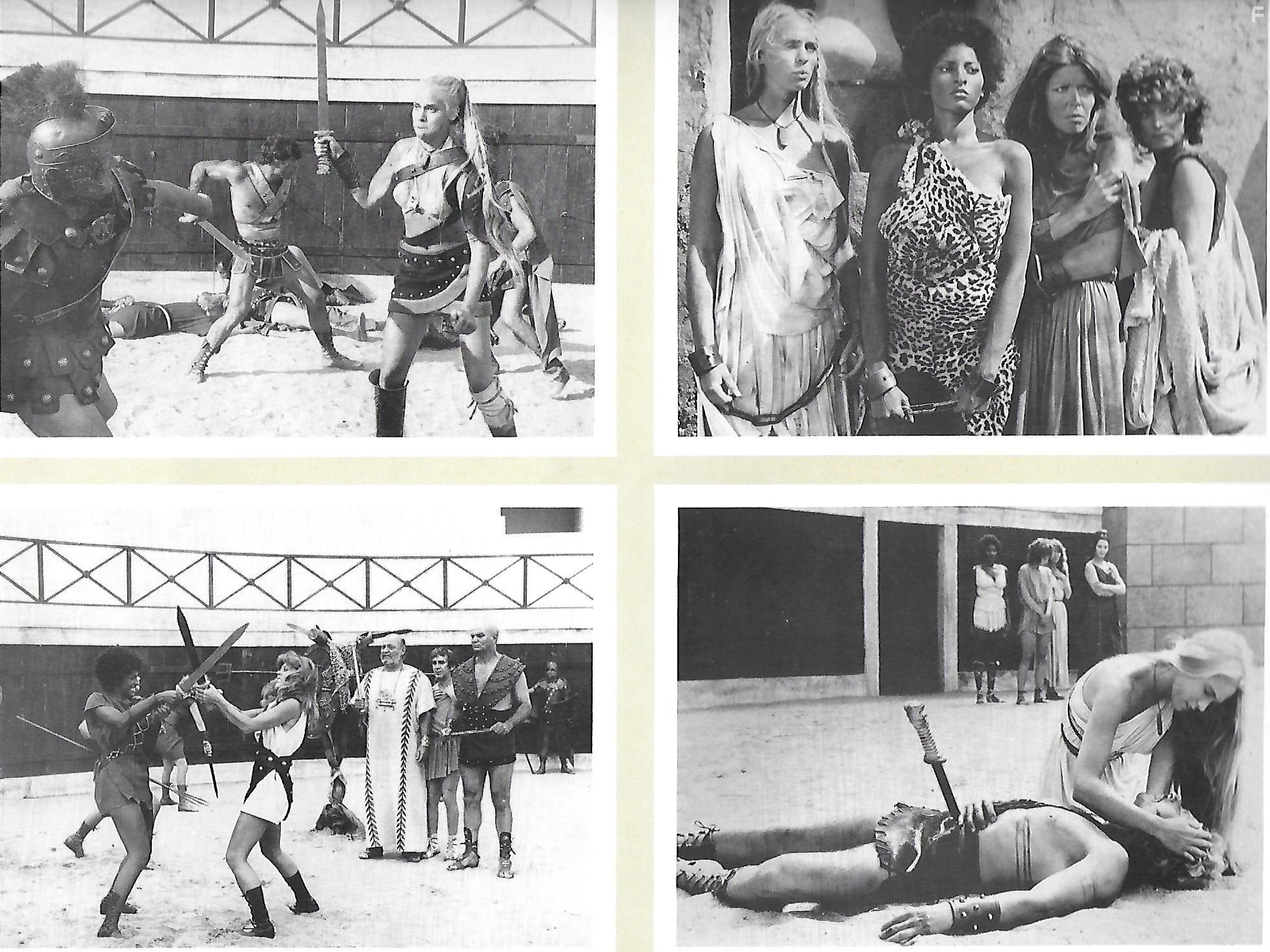 Pam Grier, Lucretia Love, and Margaret Markov in The Arena (1974)