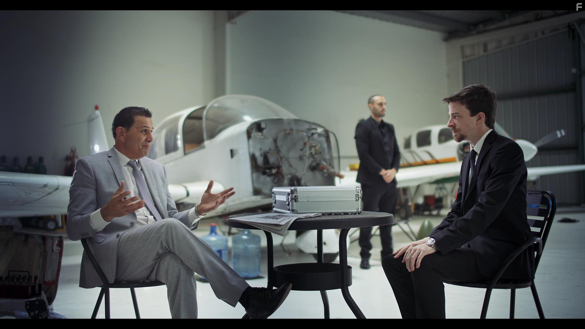 Anthony Batarse and Connor Keene in The Devil's Fortune (2022)