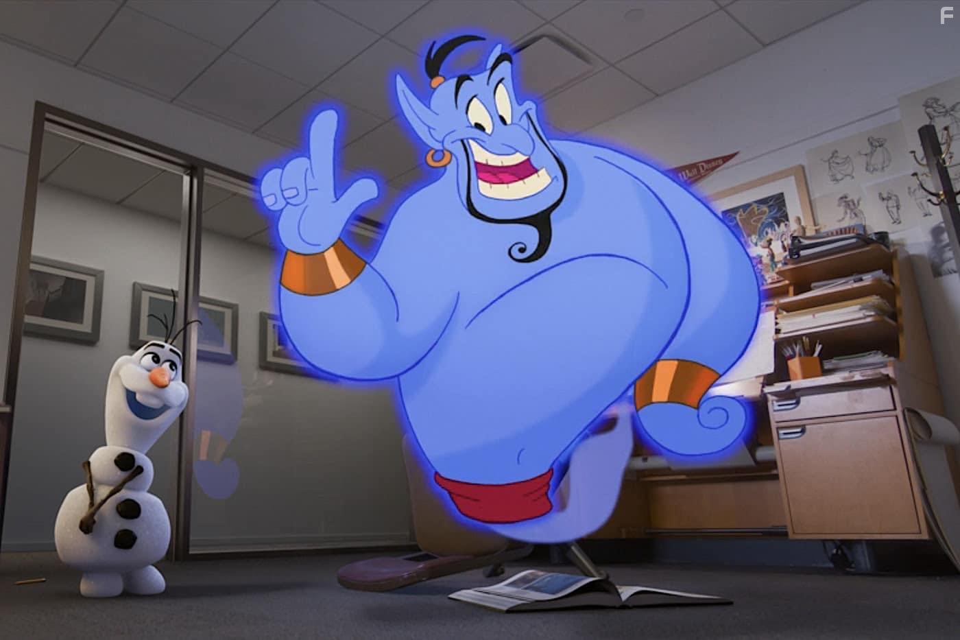 Robin Williams and Josh Gad in Once Upon a Studio (2023)