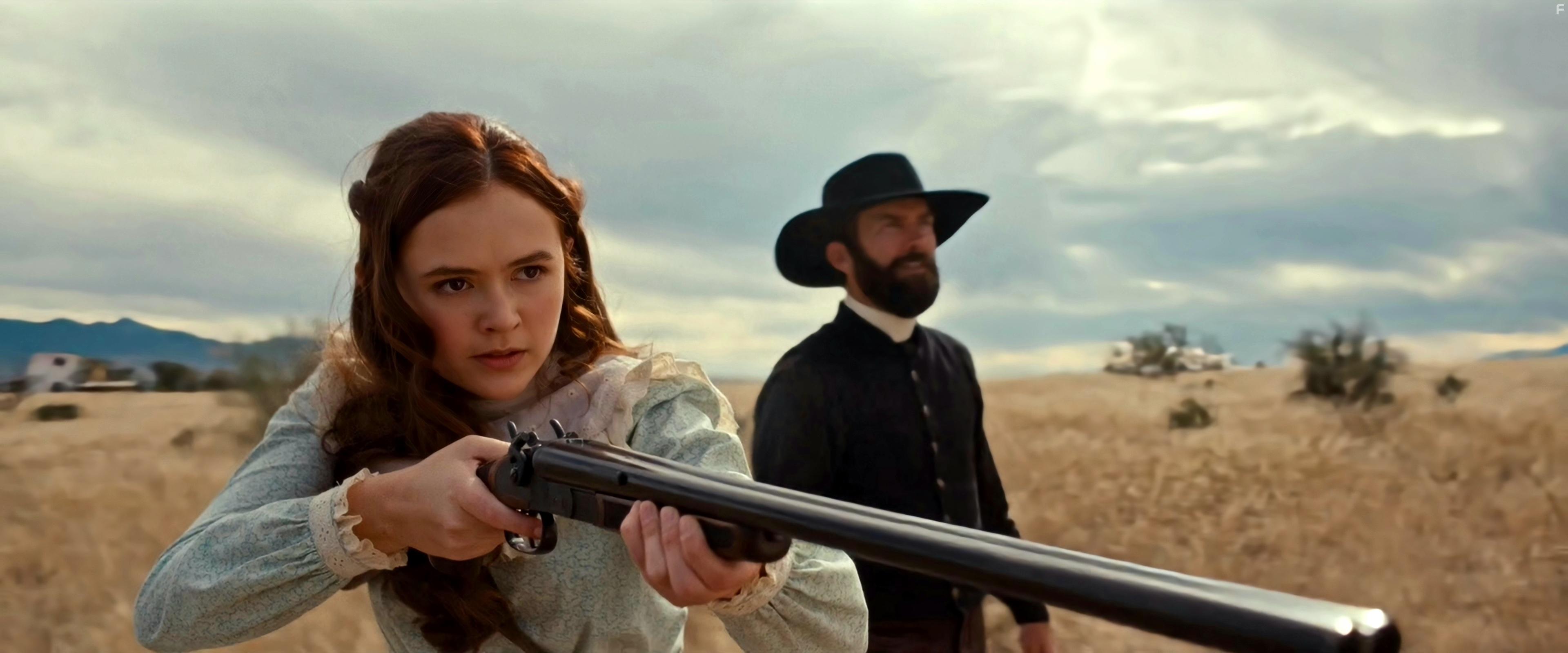 Lucas Black and Olivia Sanabia in Birthright Outlaw (2023)