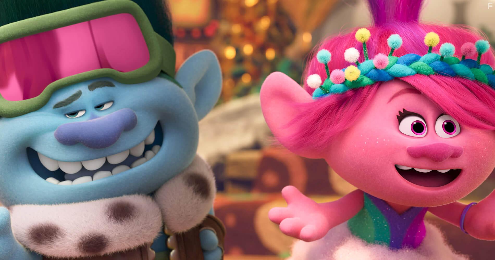 Anna Kendrick and Eric Andr in Trolls Band Together (2023)