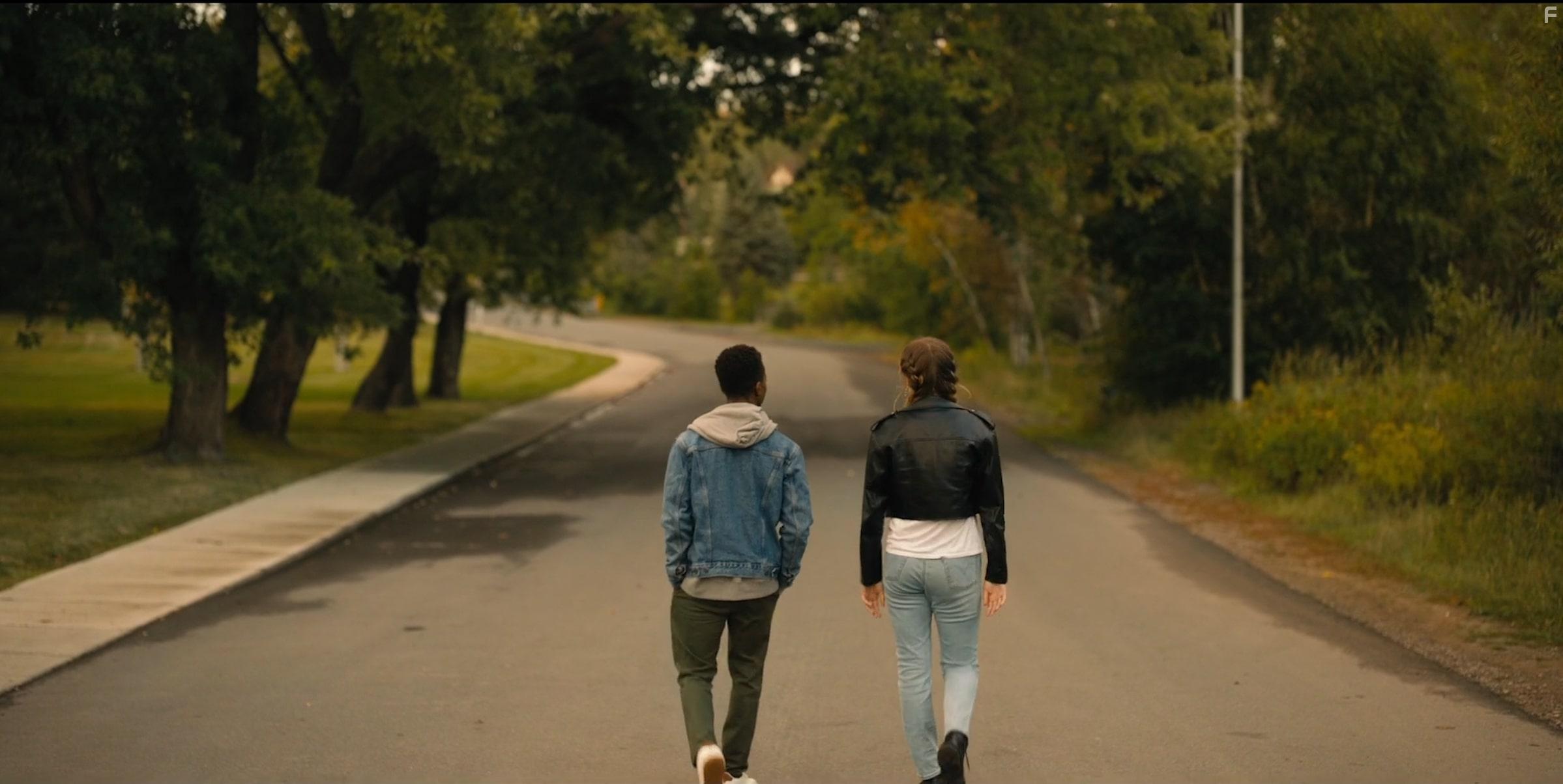 Marlon Kazadi and Madi Monroe in Zombie Town (2023)